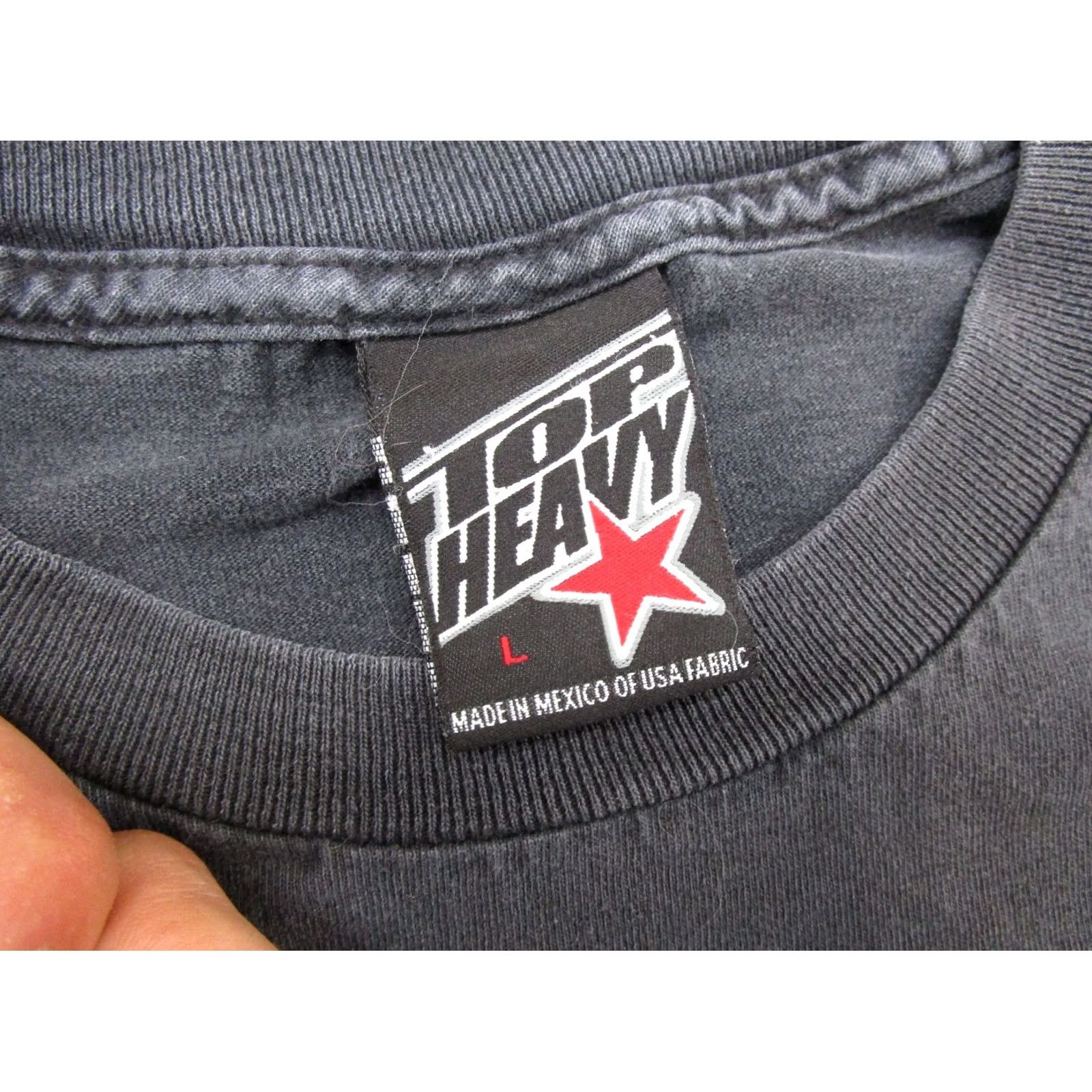 Vintage VINTAGE Top Heavy Tee Shirt Adult Mens XL Black Cotton Short Sleeve Crew Neck 90s Skateboarding Grunge, Size XL Size US XL / EU 56 / 4 - 3 Thumbnail