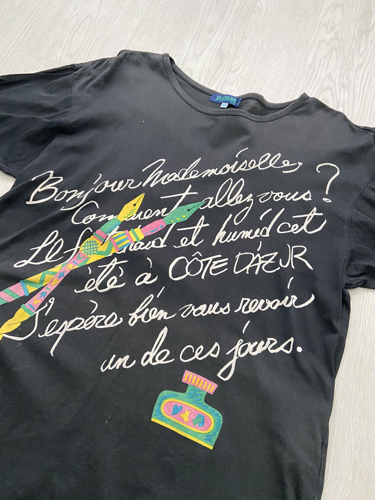 Designer × Vintage Vintage Micmac Poem Art Tshirt Size L / US 10 / IT 46 - 2 Thumbnail