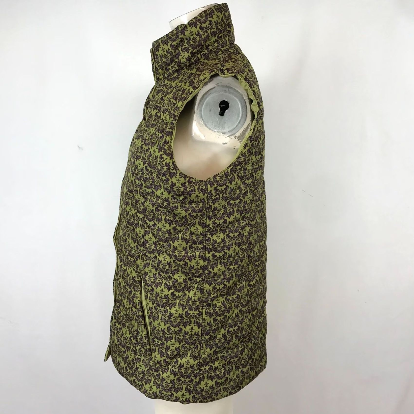Roper ROPER WOMENS VEST Casual Quilted Reversible Button Up Green Floral MEDIUM M Size M / US 6-8 / IT 42-44 - 5 Thumbnail