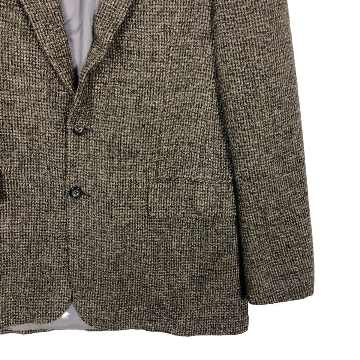 Vintage 🔥90’s Herringbone Wool Jacket Double Breast Calvin Klein Size US M / EU 48-50 / 2 - 5 Thumbnail