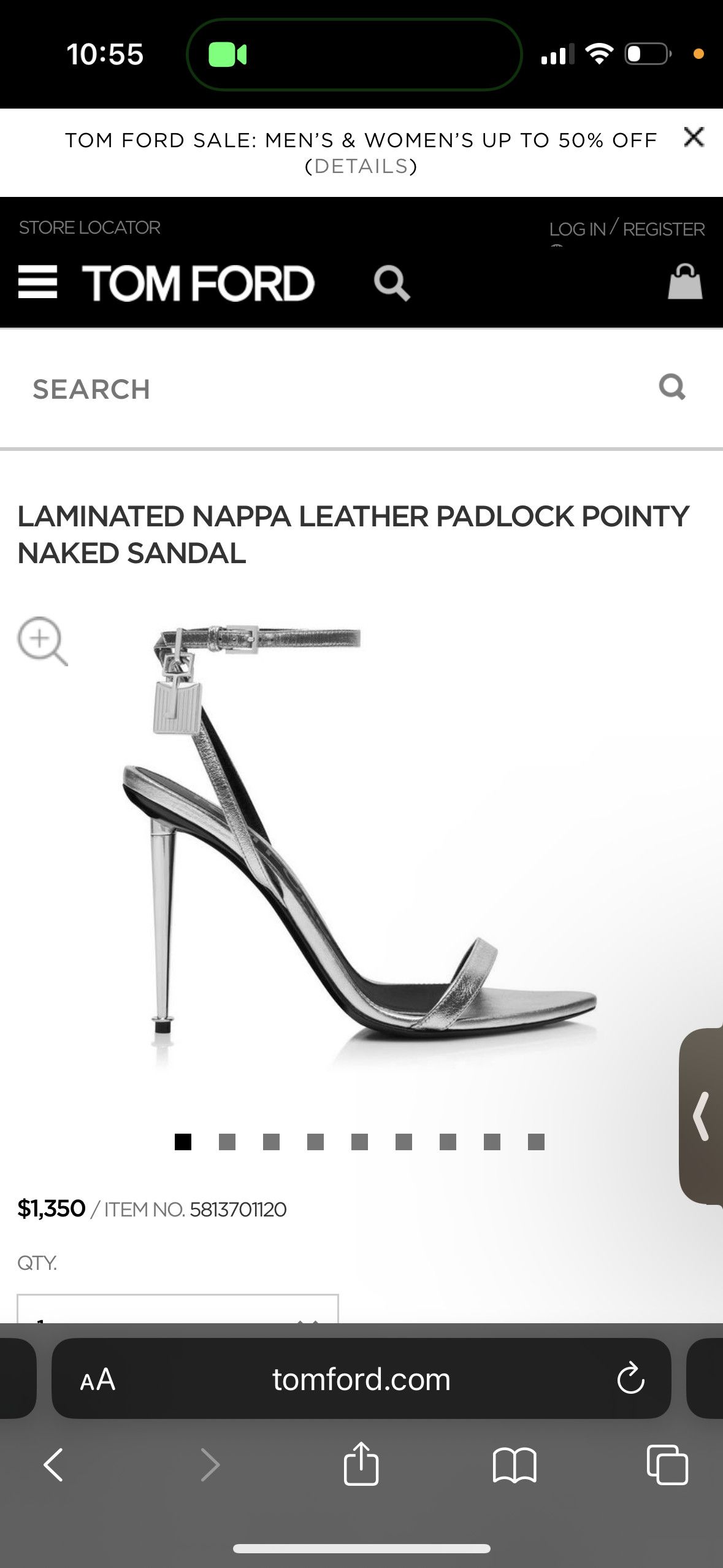 Tom Ford Tom ford silver lock heels Size US 7.5 / IT 37.5 - 5 Thumbnail