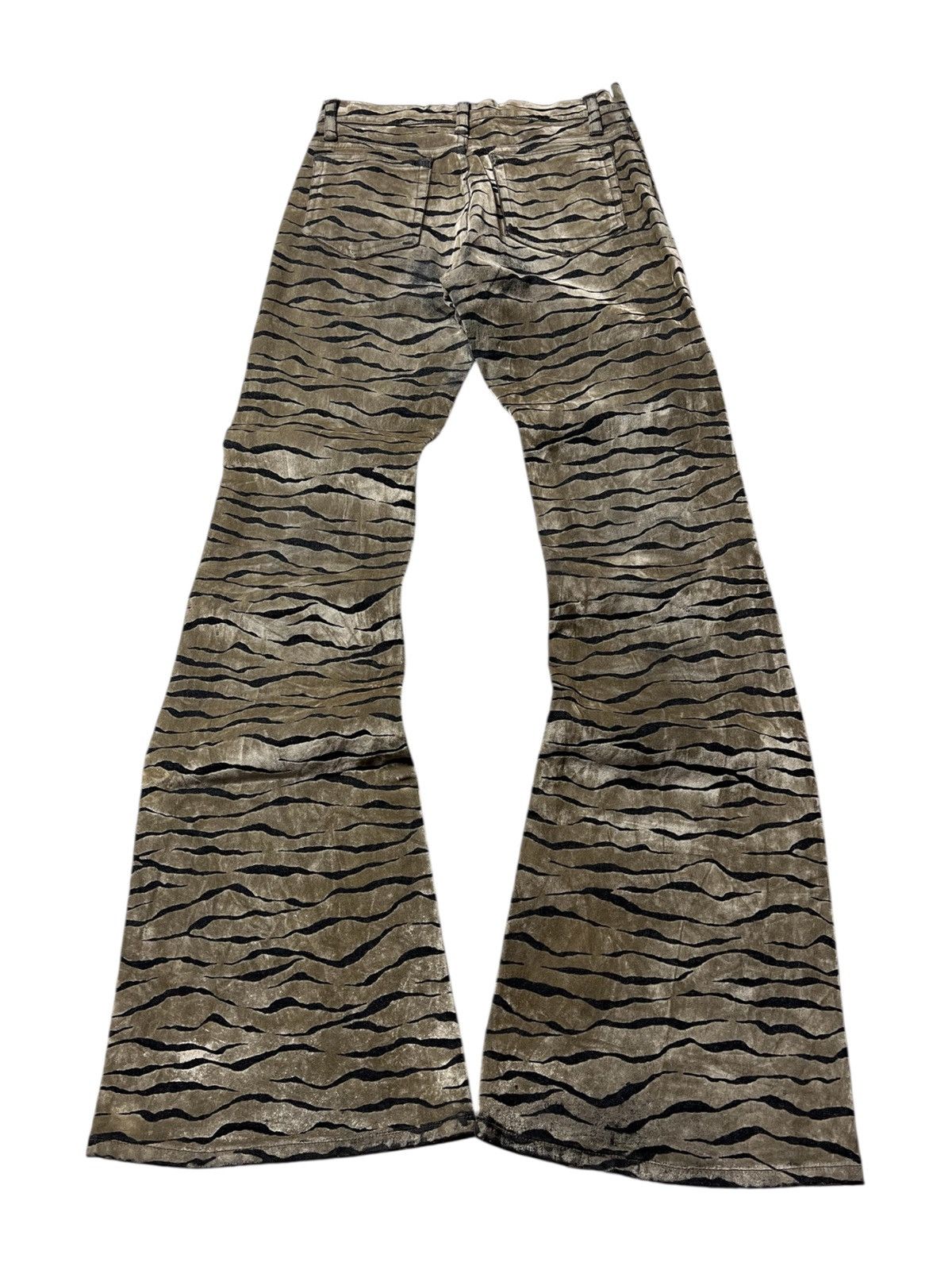 Japanese Brand Crazy Vintage Bison Zebra Claws Flared Pants Size US 28 / EU 44 - 8 Thumbnail