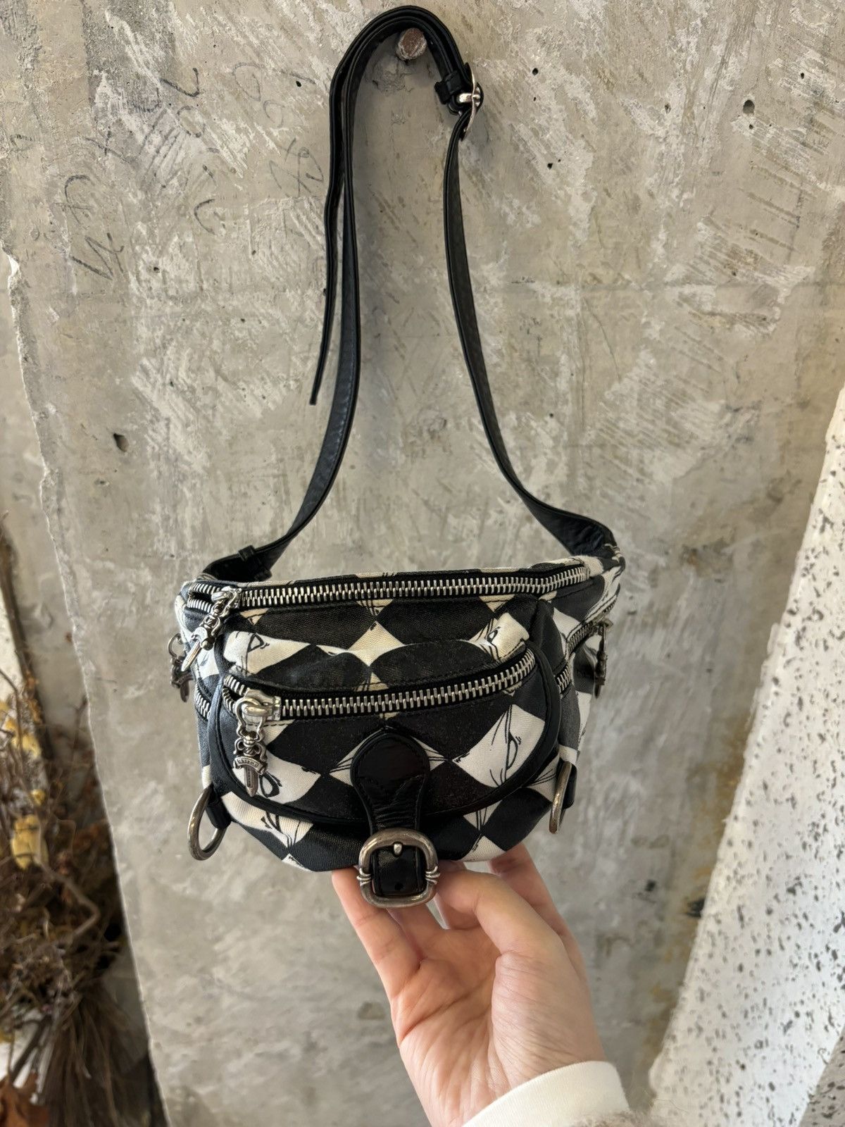 Chrome Hearts Matty Boy 99 Eyes Mini Snat Snut Bag, Men's