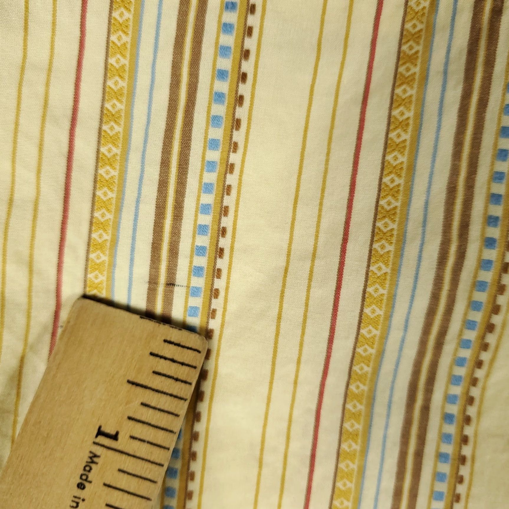 Robert Graham Robert Graham Shirt Mens XL Yellow/Beige Striped Button Up Long Sleeve Size US XL / EU 56 / 4 - 6 Thumbnail