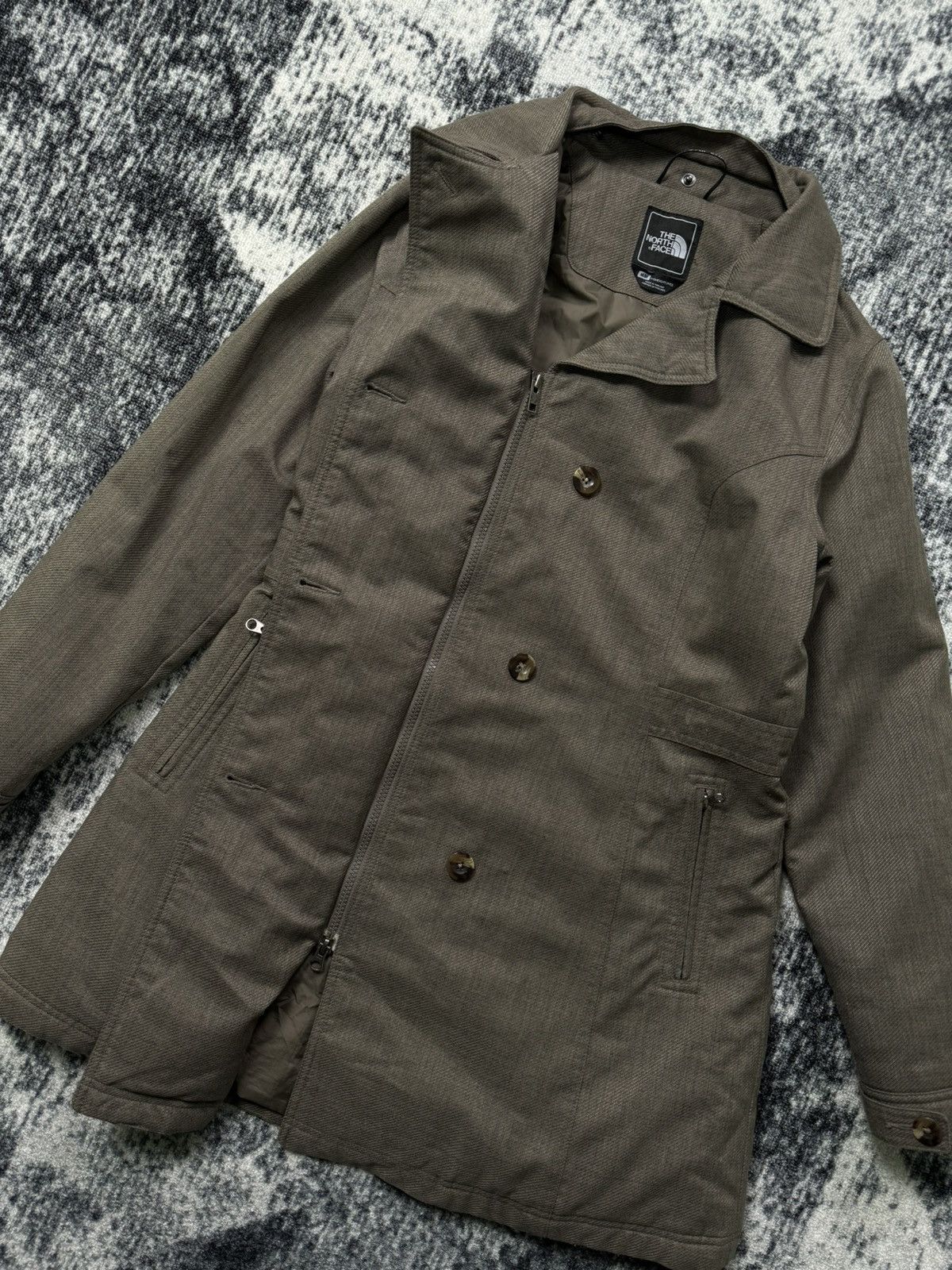 The North Face Vintage THE NORTH FACE Button Up Double Breasted Overcoat Size M / US 6-8 / IT 42-44 - 4 Thumbnail