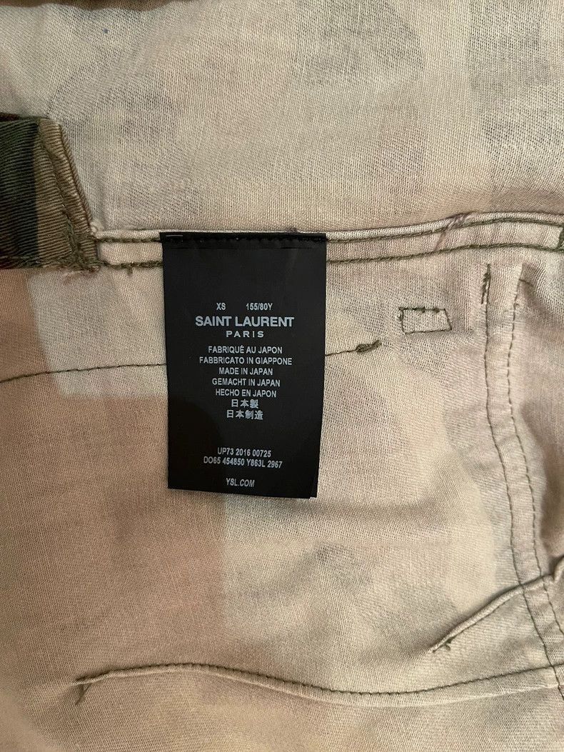 Saint Laurent Paris Saint Laurent Paris Camouflage Embroidered Waist Belt Tren Size US XS / EU 42 / 0 - 4 Thumbnail