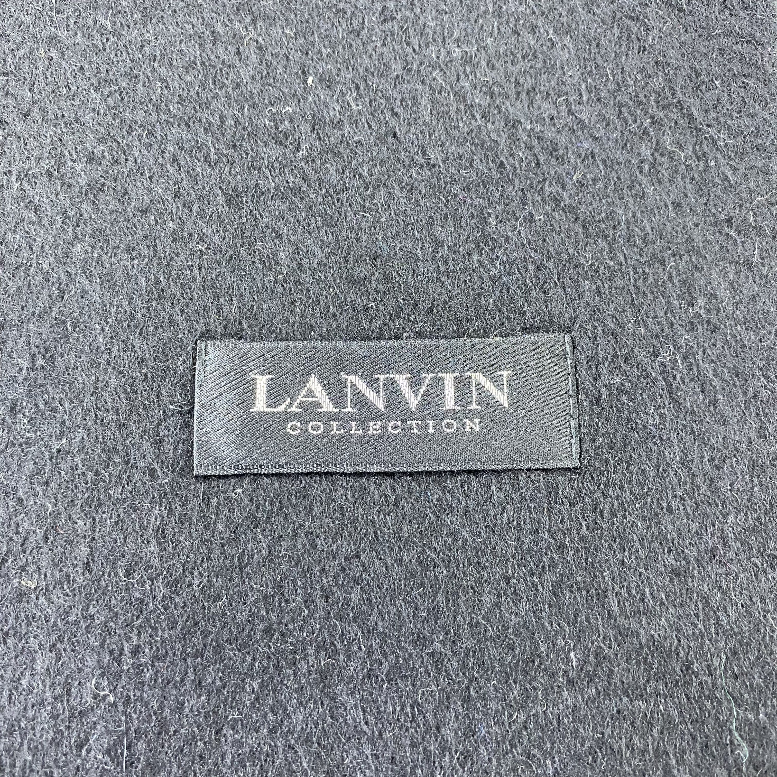 Lanvin Lanvin Black Scarf / Muffler / Neckwear T1162 Size ONE SIZE - 5 Thumbnail