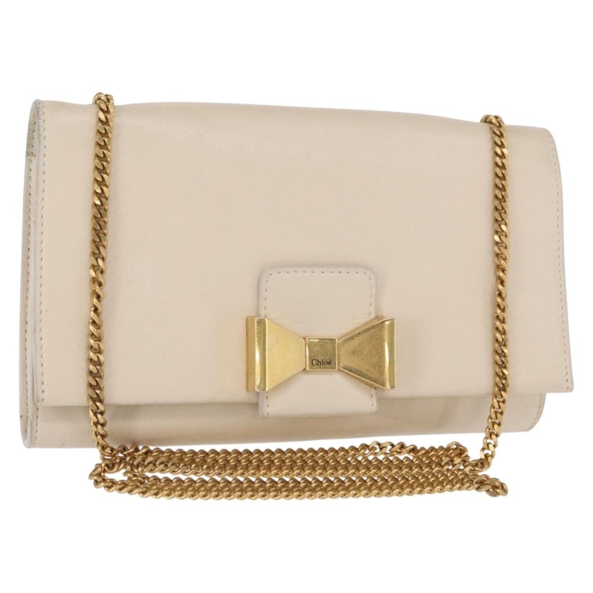 Chloe Chloe Chain Flap Crossbody Bag Leather Size ONE SIZE - 1 Thumbnail