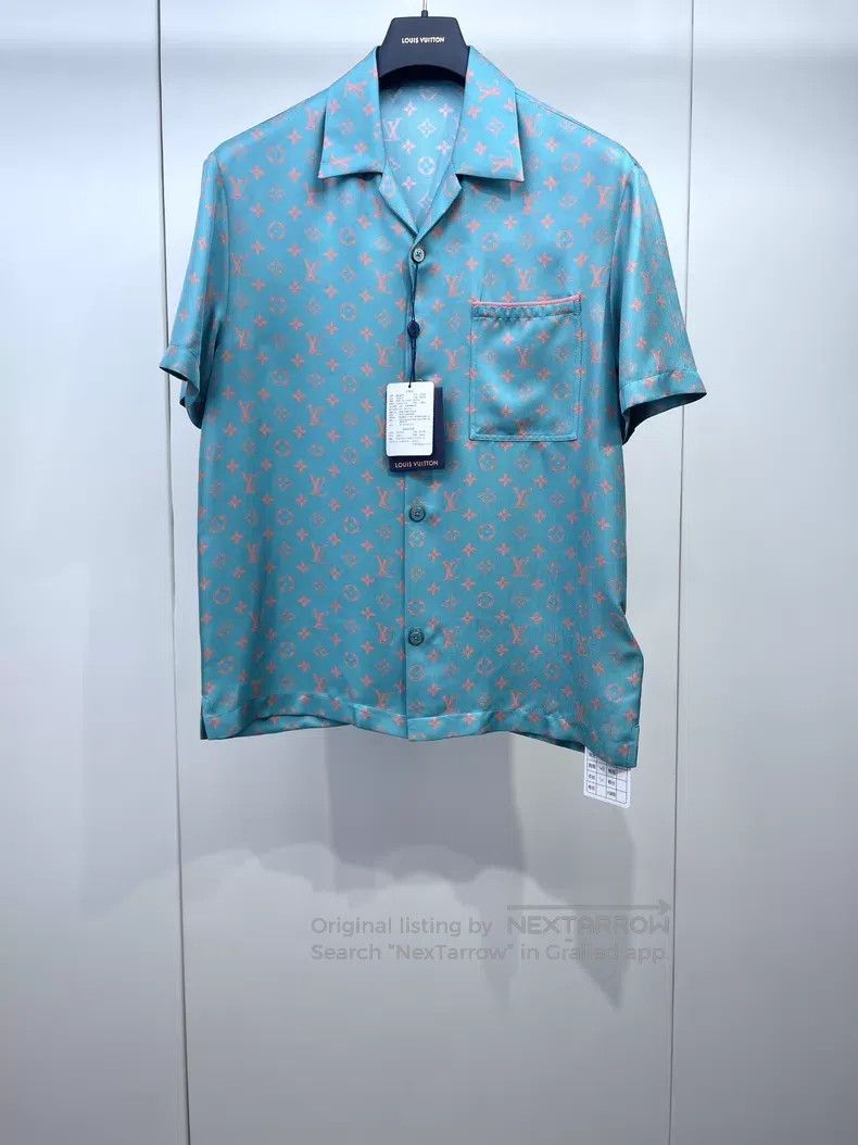 Louis Vuitton Louis Vuitton 25 new presbyopic full print silk short slee Size US XS / EU 42 / 0 - 1 Thumbnail