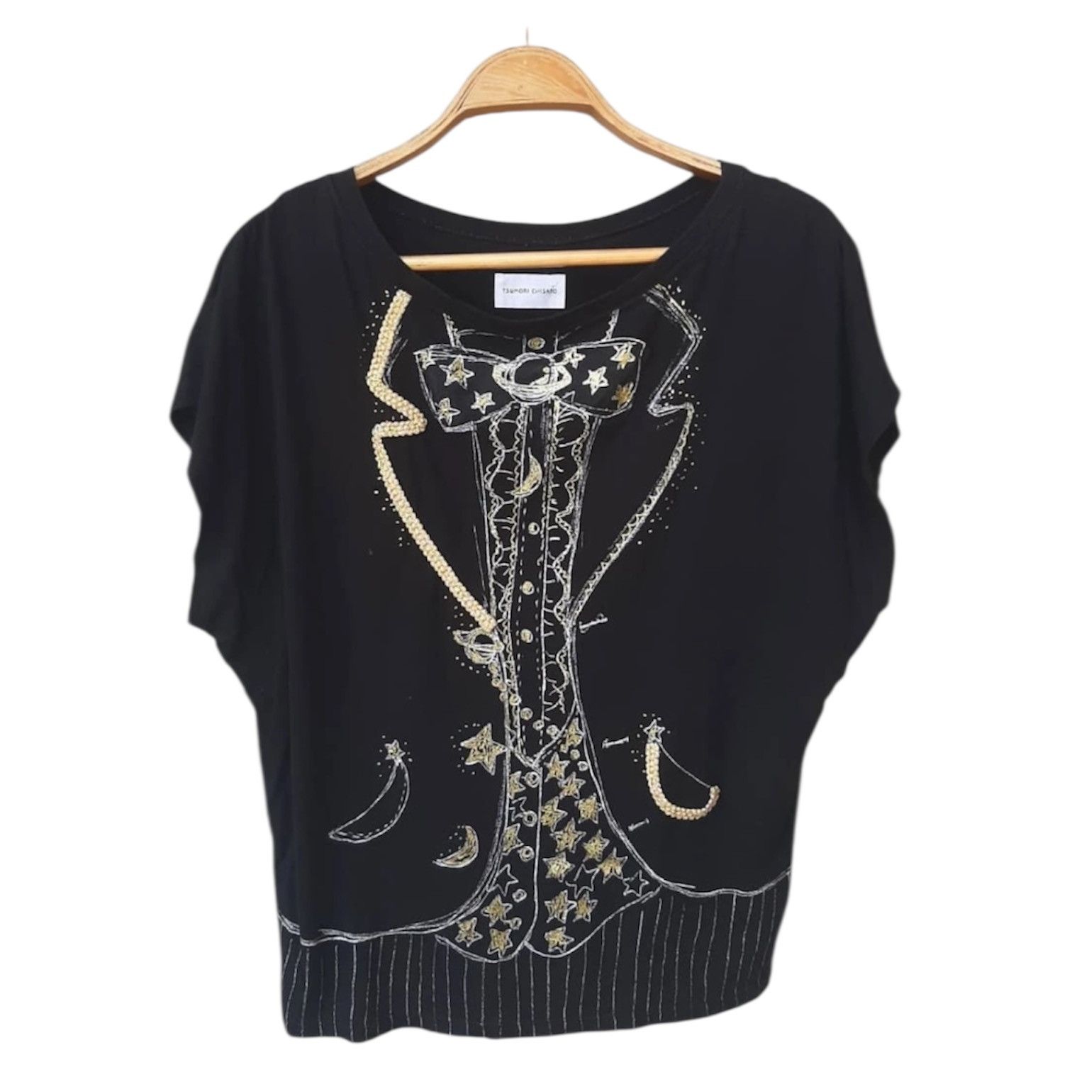 Issey Miyake 2000s Tsumori Chisato Embroidery Tee y2k Size US L / EU 52-54 / 3 - 1 Thumbnail