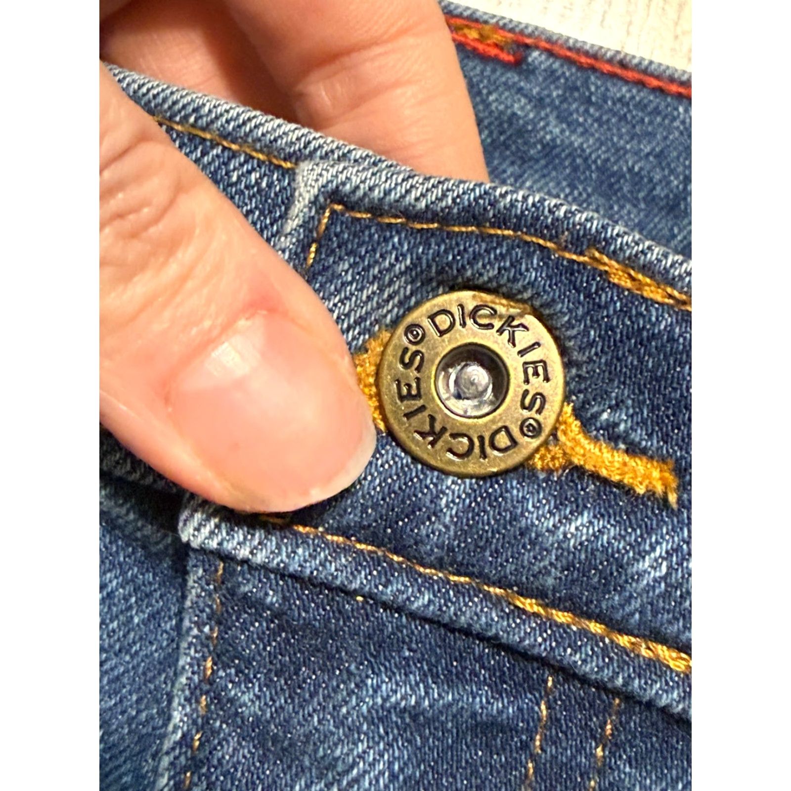 Dickies Dickies Jeans Men 34x30 Blue Denim Straight Leg 5-Pocket Pockets Medium Wash Vintage? No. Size 34x30 Mens Jeans Size US 34 / EU 50 - 5 Thumbnail