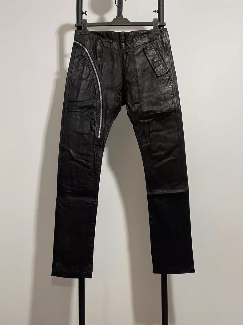 Rick Owens Rick Owens Aircut Leather Pants for Men- DMC Size US 31 - 1 Thumbnail