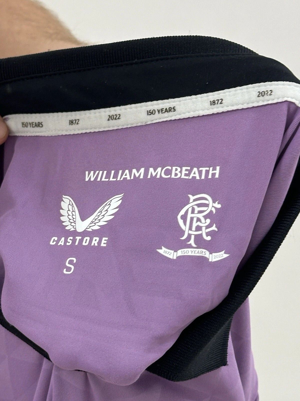Castore Rangers 2021 2022 Third Jersey Soccer Football Anniversary Size US S / EU 44-46 / 1 - 9 Thumbnail
