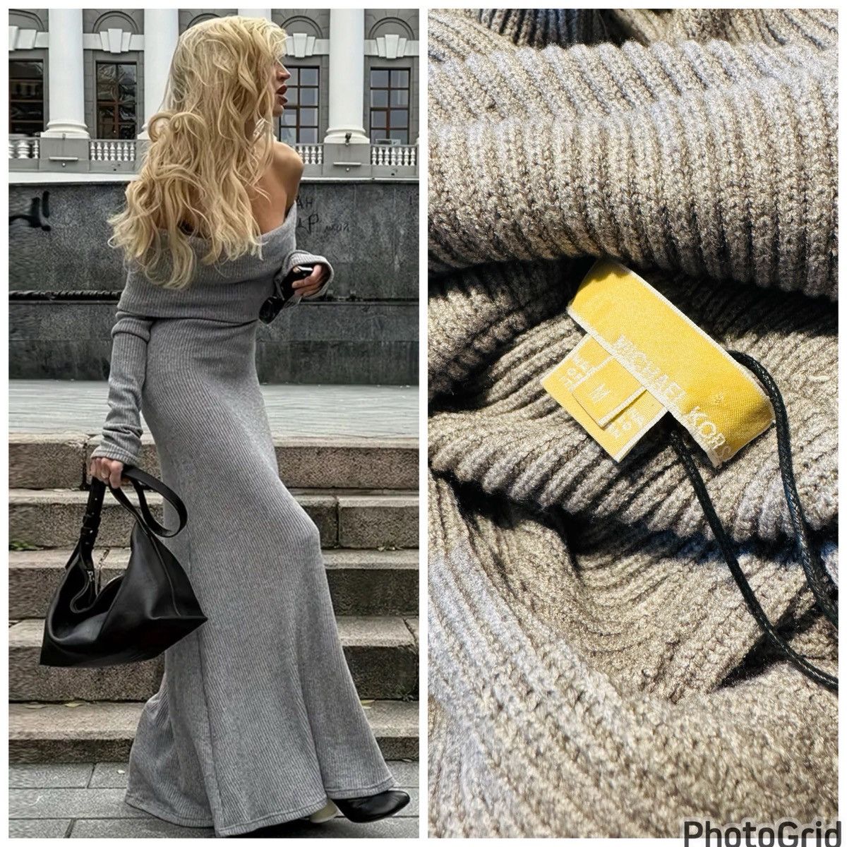 Michael Kors Michael Kors Italian Yarn Off Shoulder Maxi Dress NWOT Size M / US 6-8 / IT 42-44 - 11 Thumbnail