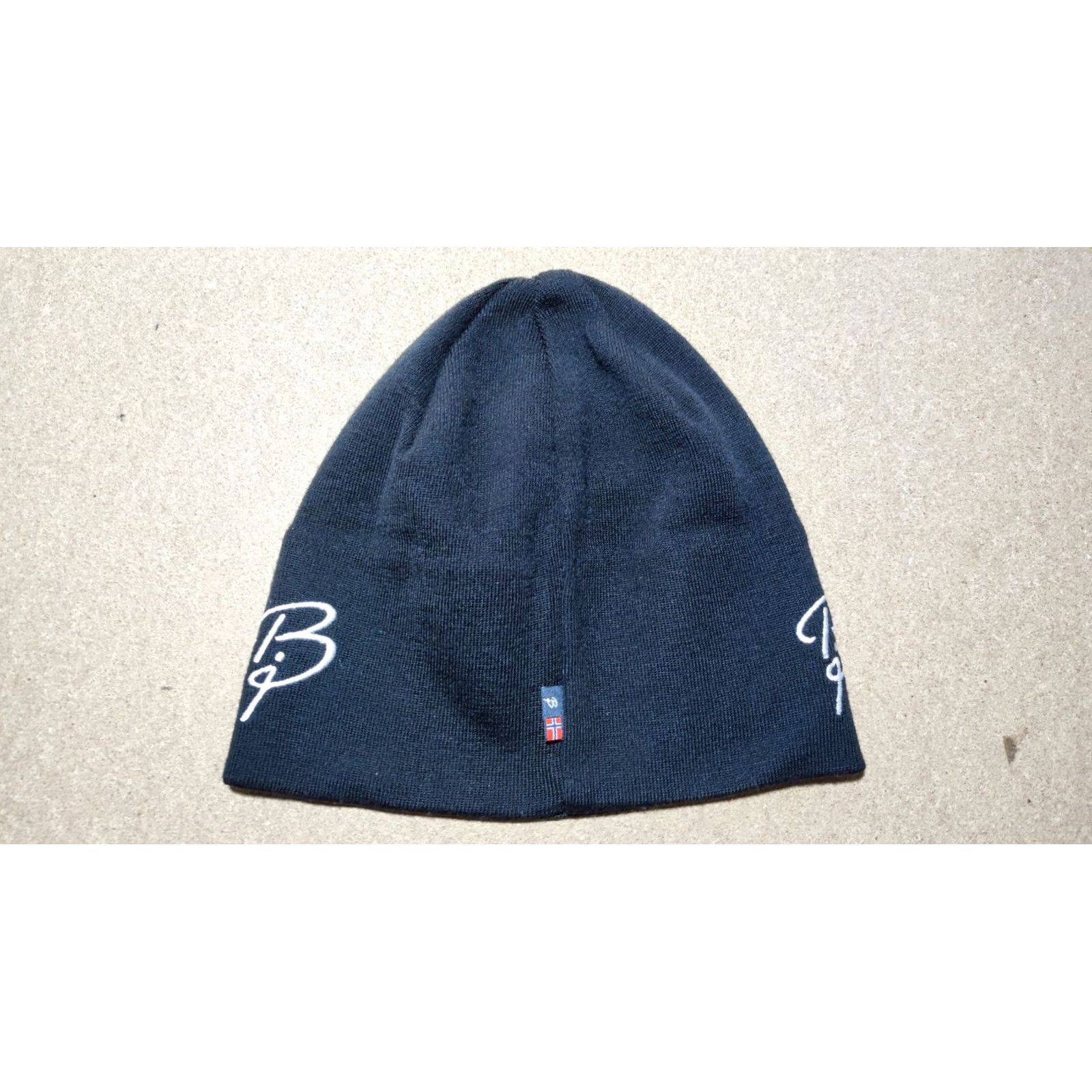 Vintage Bjorn Daehlie Black Hat Ski Cap Winter Cross Country Biathlon Thermal Lined Knit Size ONE SIZE - 7 Thumbnail