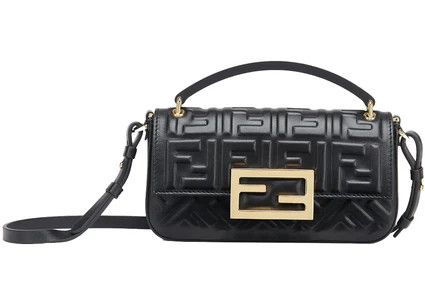 Fendi o1s1wg110426 Size:OS/Baguette Phone Pouch in Black Size ONE SIZE - 1 Thumbnail