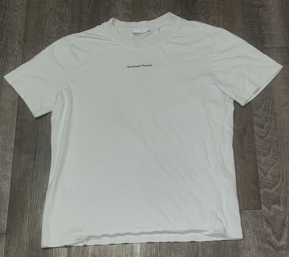 Sandro Sandro Paris Logo Shirt size Small 19x24 Size US S / EU 44-46 / 1 - 1 Thumbnail