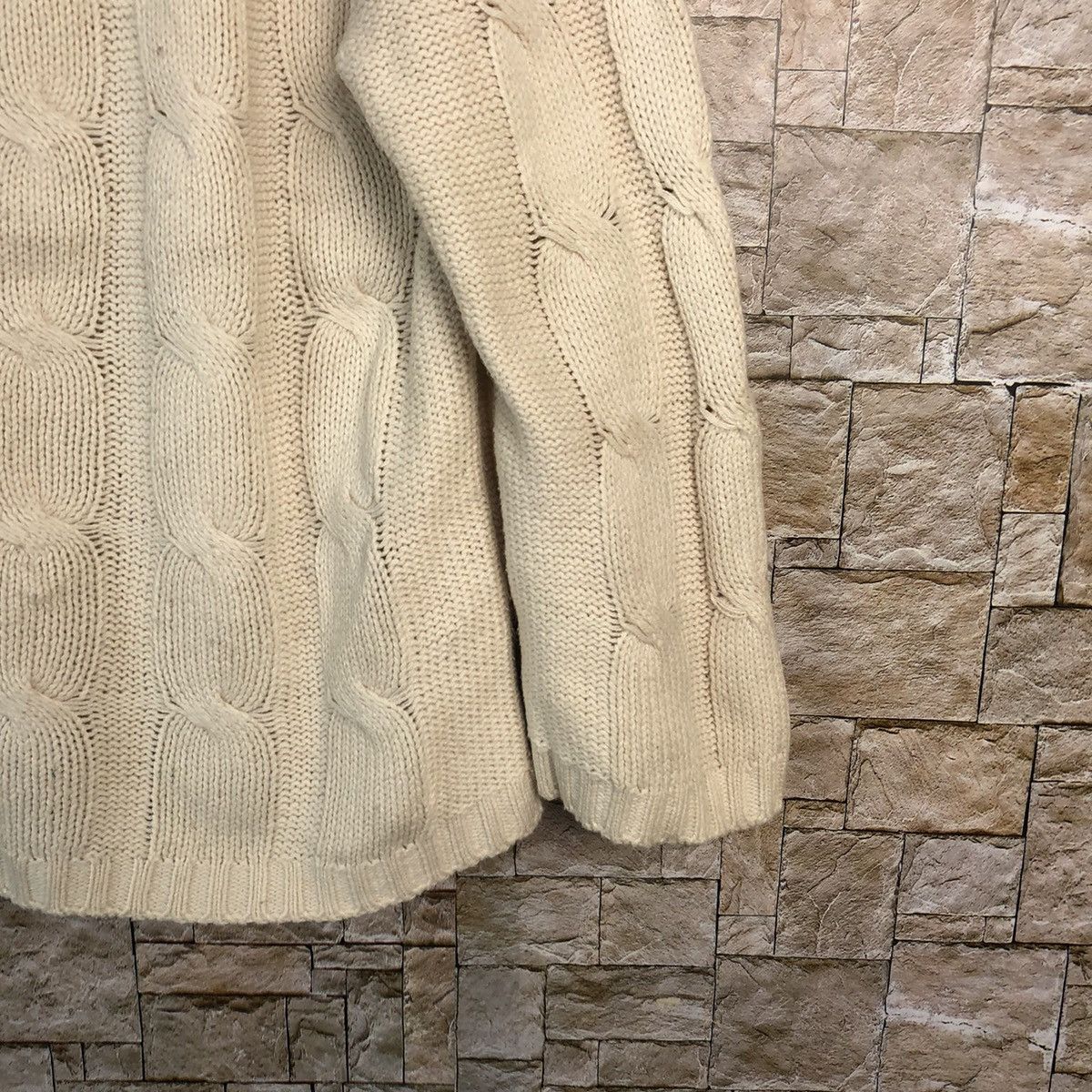 Homespun Knitwear × Japanese Brand × Vintage Kumik Yoko vintage Cream Knitwear #A901 Size S / US 4 / IT 40 - 8 Thumbnail