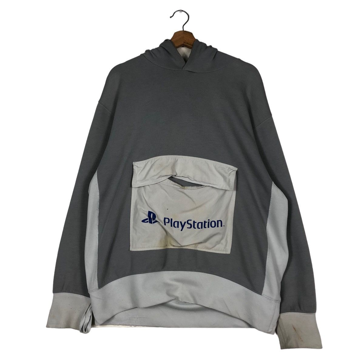 Japanese Brand 🔥Vintage Anorak Hoodie Playstation Big Logo Centre Size US L / EU 52-54 / 3 - 8 Thumbnail