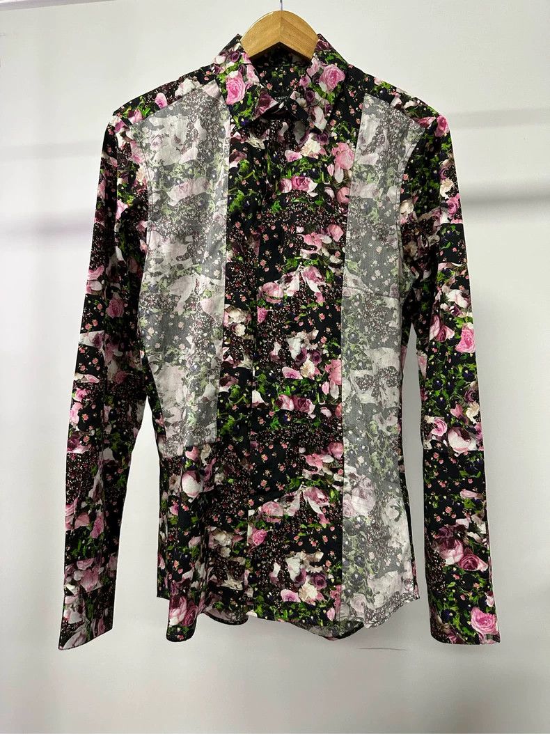 Givenchy Givenchy Size40 Floral Full Print Long Sleeve Shirt Size US XS / EU 42 / 0 - 1 Thumbnail
