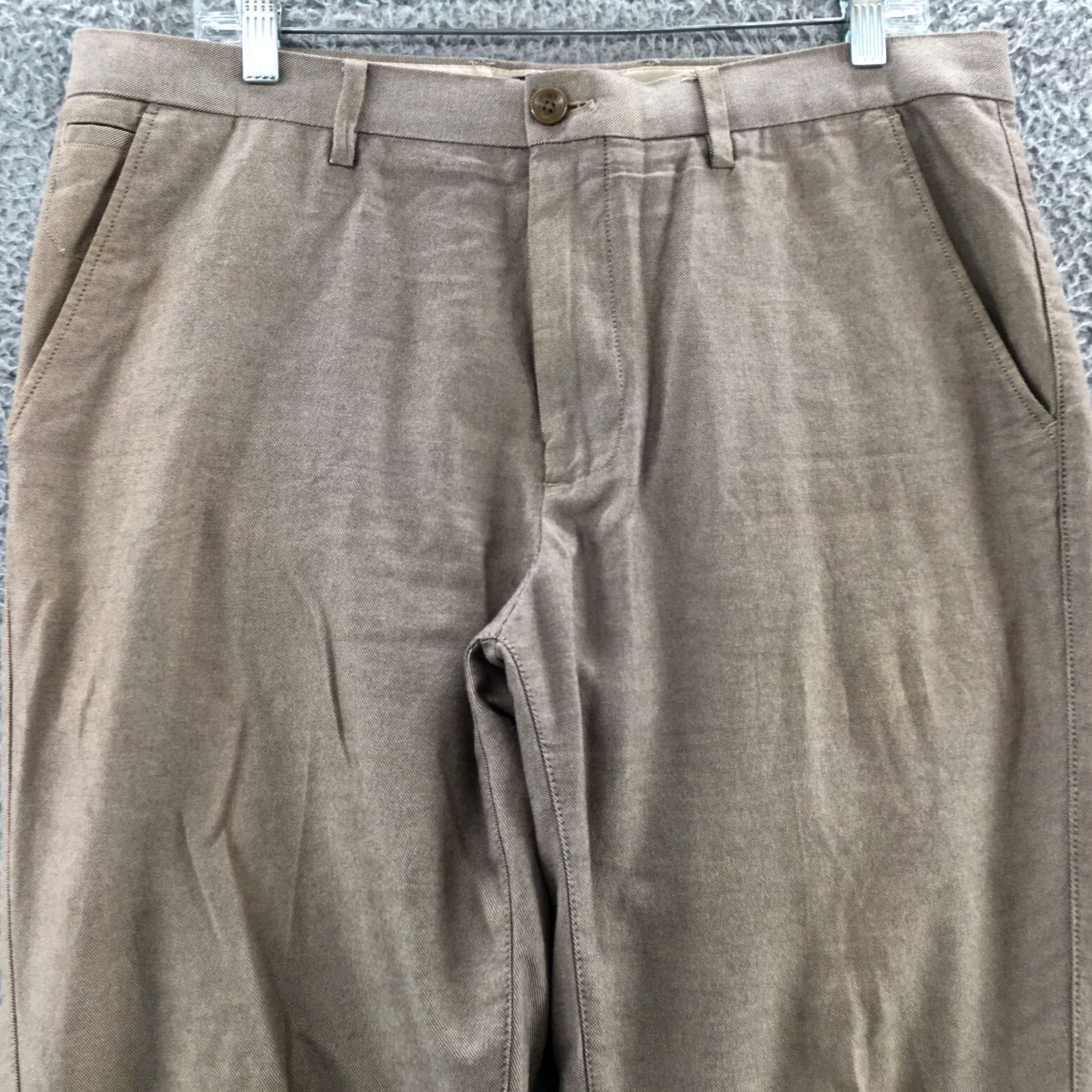 Banana Republic Banana Republic Kentfield Chino Pants Mens 34x30 Brown Mid Rise Chino Pant Mens Regular Straight Brown Mens Size US 34 / EU 50 - 2 Thumbnail