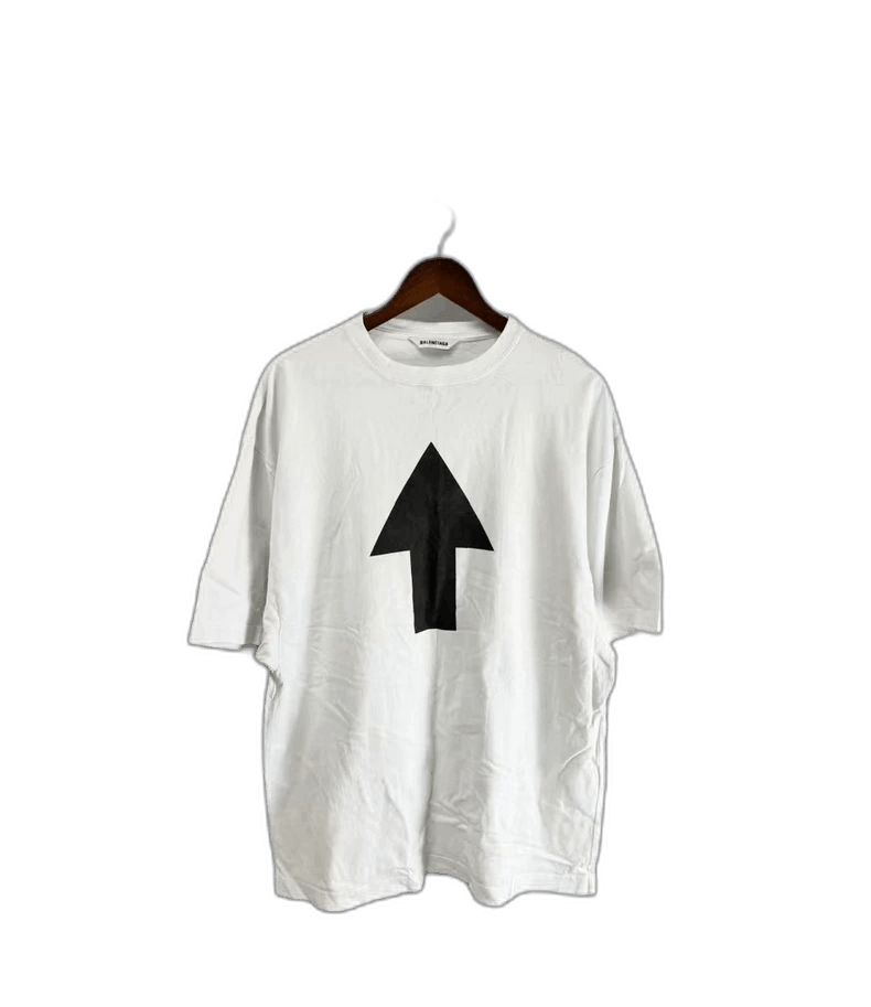 Balenciaga Balenciaga White Arrow Short Sleeve TShirt-2506 Size US XS / EU 42 / 0 - 1 Thumbnail
