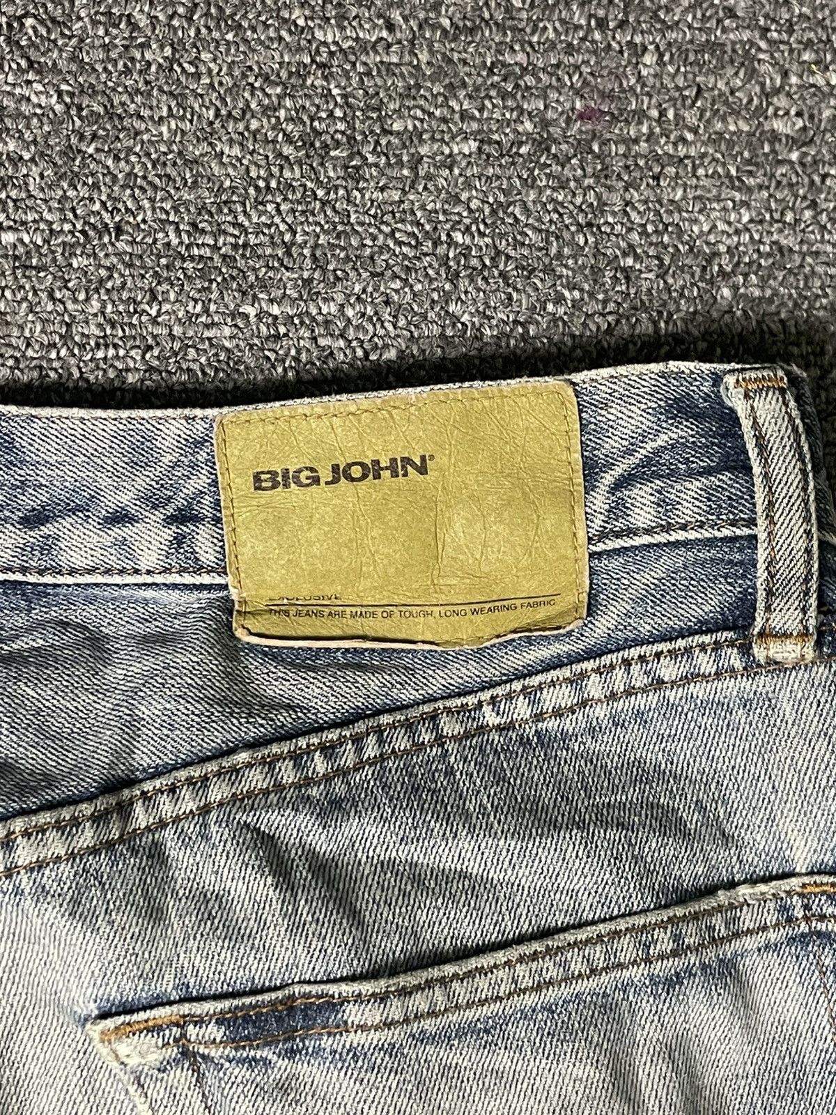 Big John × Vintage Vintage BIG JOHN Straight Cut Ripped Jeans (83) Size US 33 - 15 Thumbnail