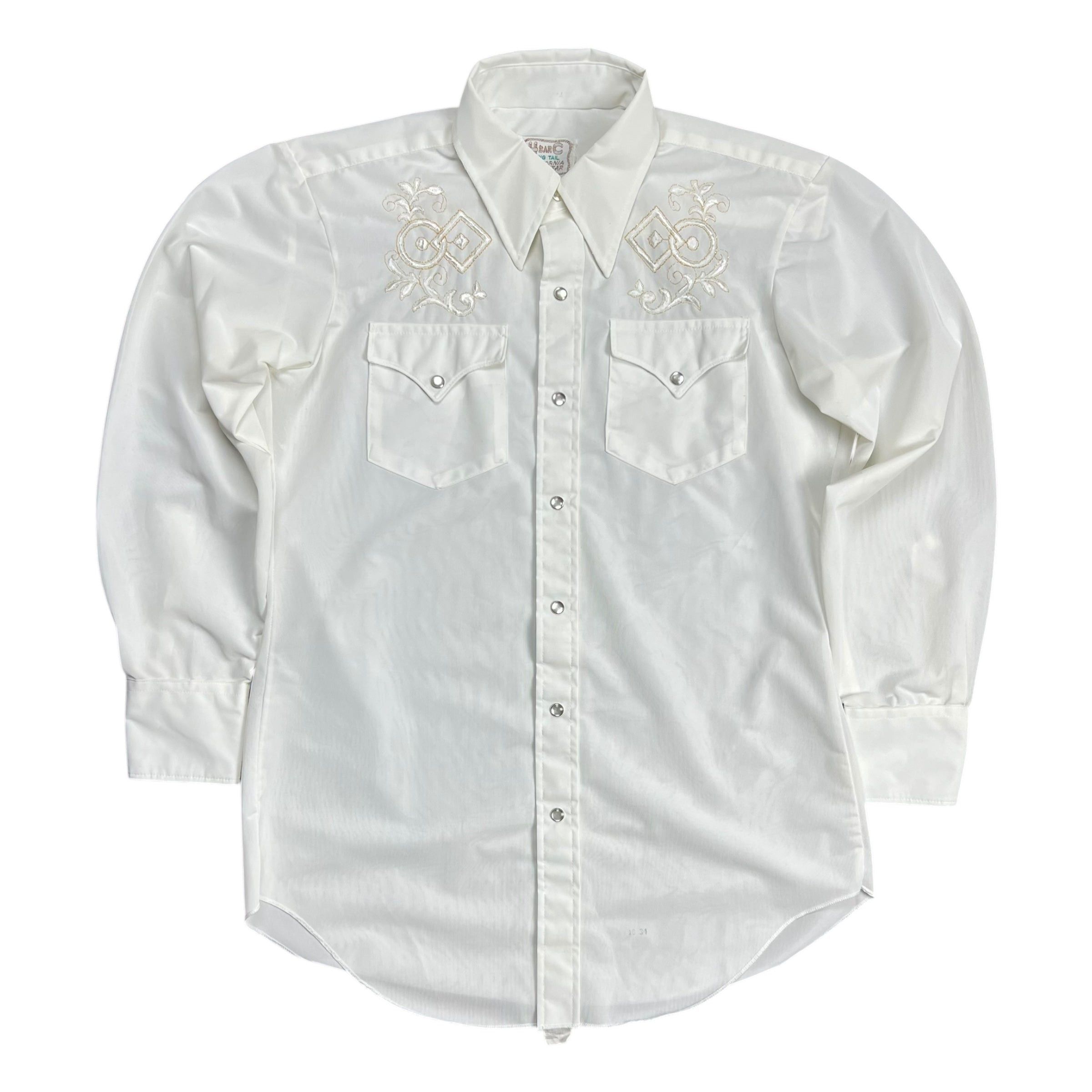 Vintage H BAR C Long Tail Sheer Western Button-up Shirt - L Size US L / EU 52-54 / 3 - 1 Thumbnail