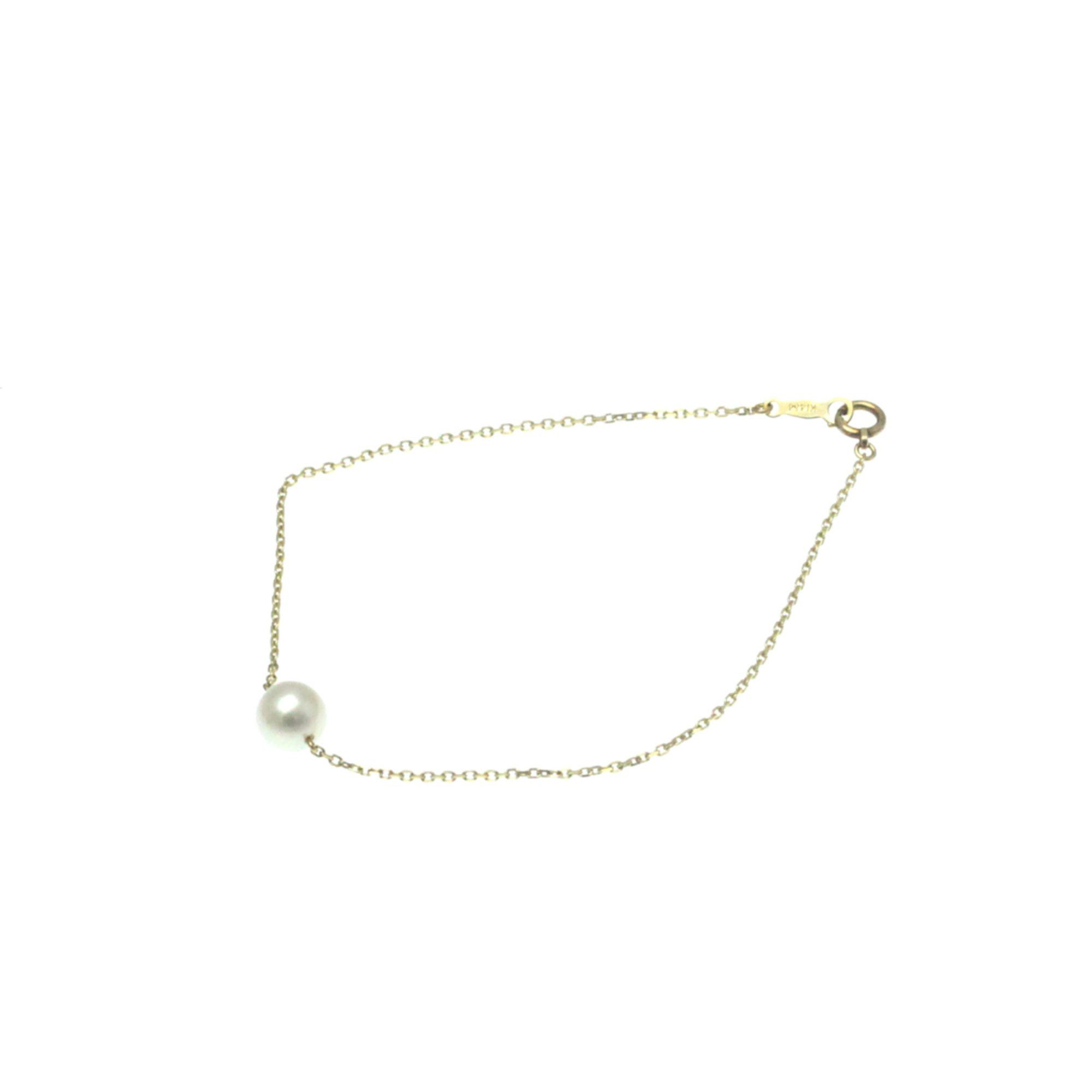 Mikimoto Pearl Bracelet Yellow Gold (18K) Pearl Charm Bracelet Gold, Women's Product Image