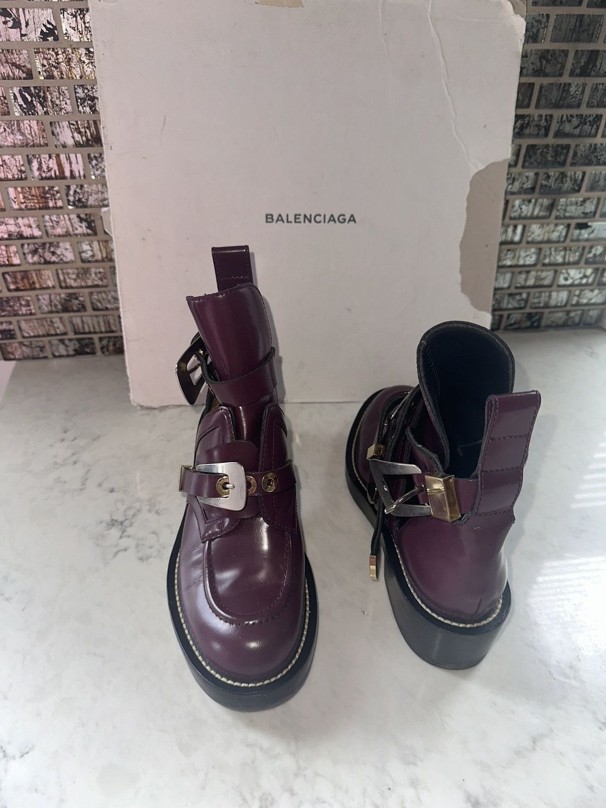 Balenciaga BALENCIAGA - CEINTURE ANKLE BOOTS Size 8 Size US 8 / IT 38 - 11 Thumbnail