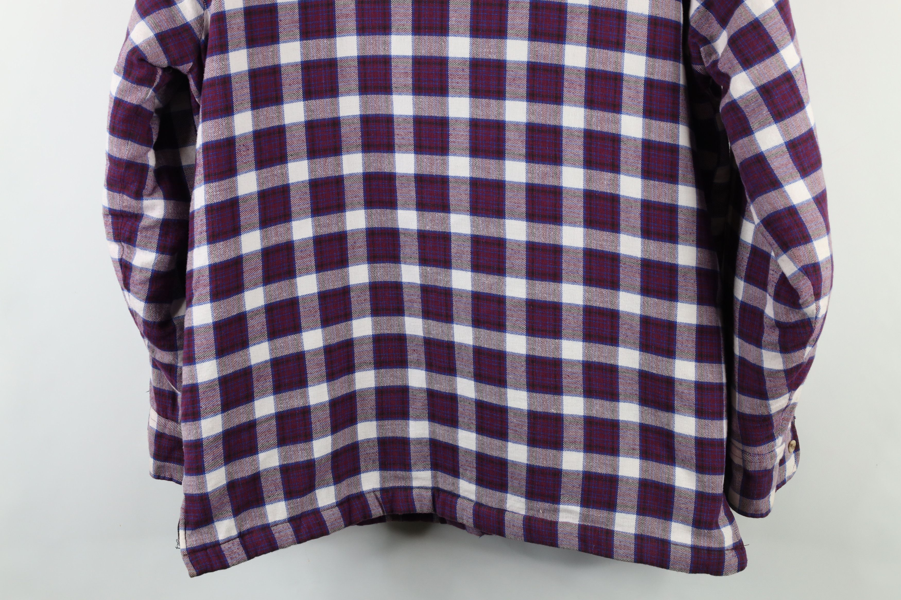Vintage Vintage 90s Streetwear Quilted Flannel Button Shirt Jacket Size US L / EU 52-54 / 3 - 14 Thumbnail
