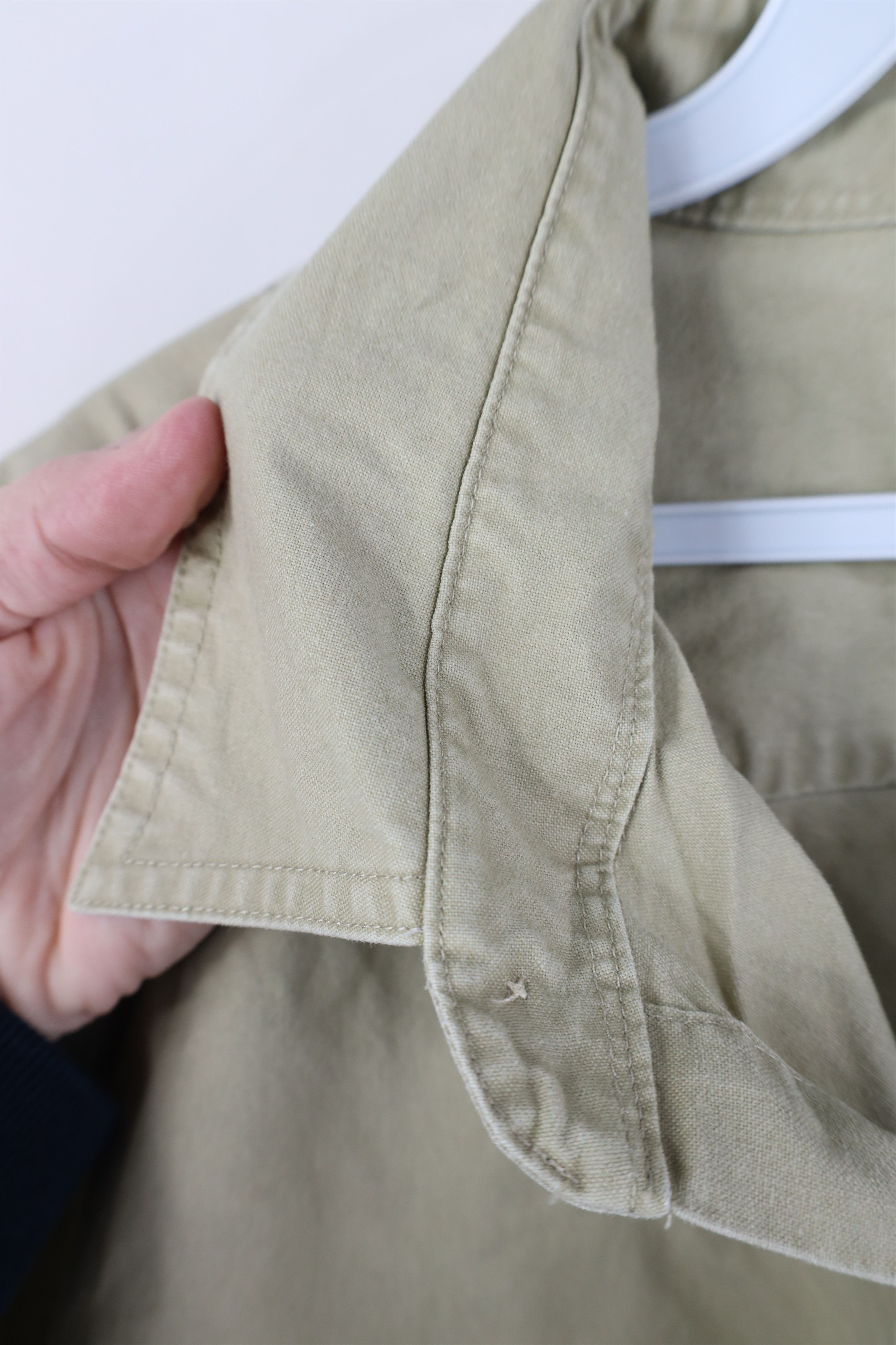 L.L. Bean Vintage 90s LL Bean Safari Bush Button Shirt Beige Cotton Size US XL / EU 56 / 4 - 5 Thumbnail