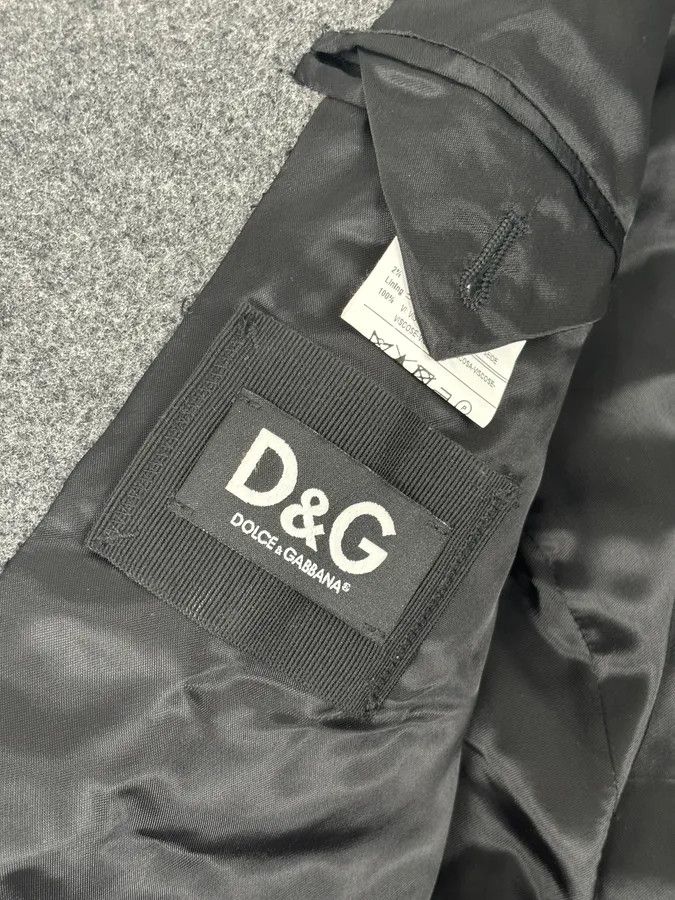 Dolce & Gabbana AW2009 Dolce & Gabbana Grey Wool Baroque Embroidered Officer Jacket Size 42R - 12 Thumbnail
