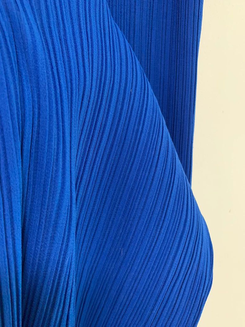 Issey Miyake Issey Miyake Blue pleated pants Size 25" / US 0 / IT 36 - 5 Thumbnail