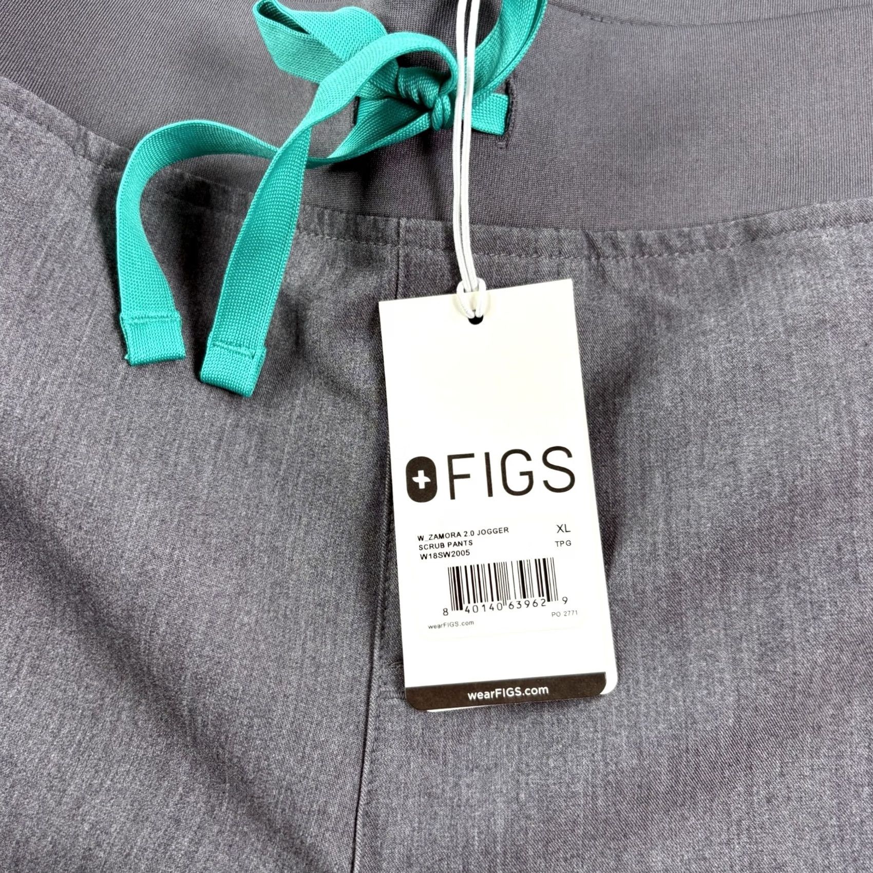 Vintage FIGS Scrub Pants Womens XL Gray Zamora 2.0 Jogger Nurse Medical Uniform NEW Size 40" / US 18 - 3 Thumbnail