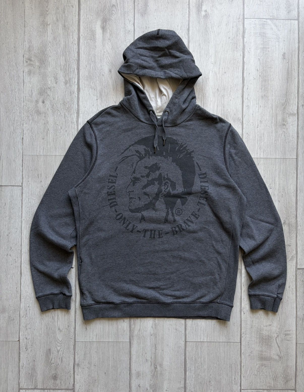 Diesel Vintage Diesel Hoodie Big Punk Head Print Y2K Size XL Rock Size US XL / EU 56 / 4 - 1 Thumbnail