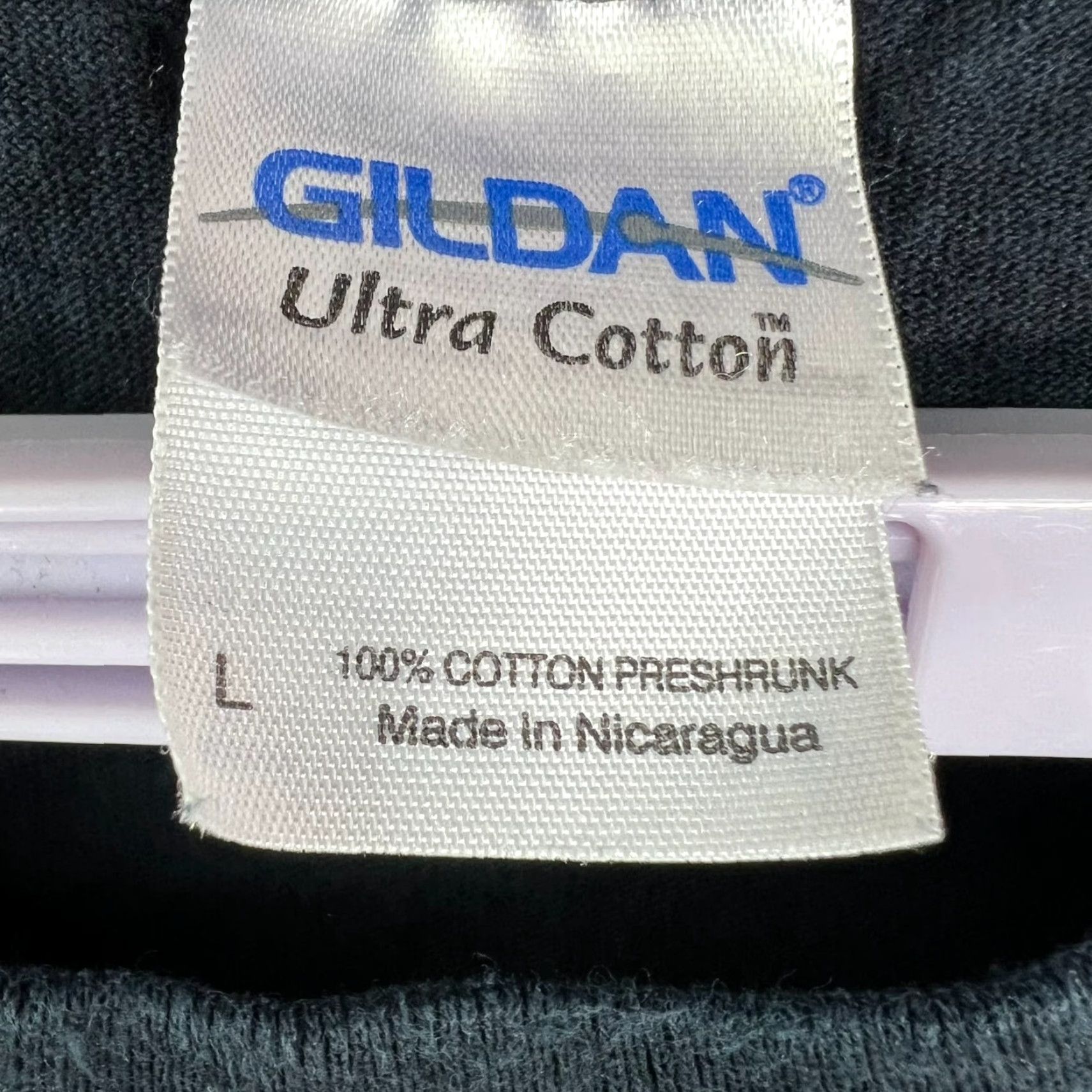 Gildan VINTAGE Gildan T-Shirt Men's Size L Black Skull Graphic Short Sleeve Cotton Reg Adult Size US L / EU 52-54 / 3 - 2 Thumbnail
