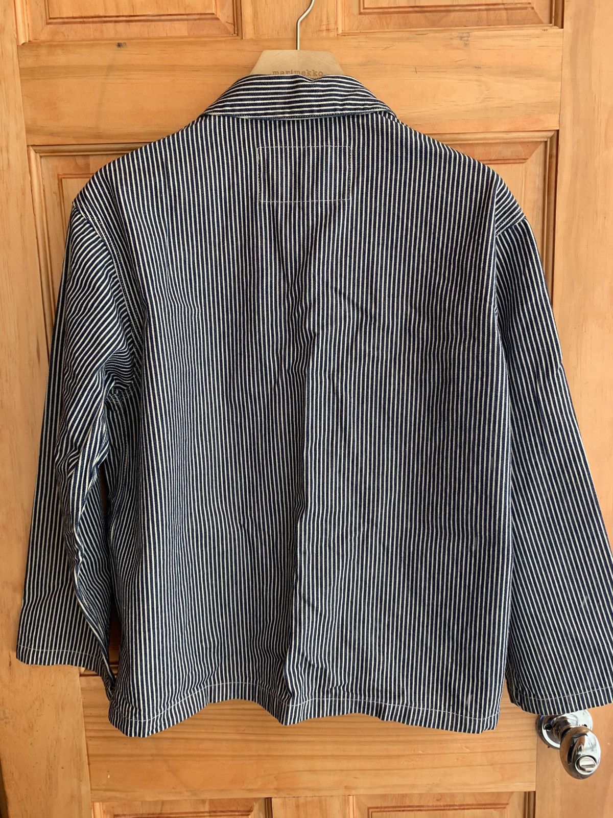 Nudie Jeans Hickory Stipe Nudie Chore Coat Size XS / US 0-2 / IT 36-38 - 3 Thumbnail
