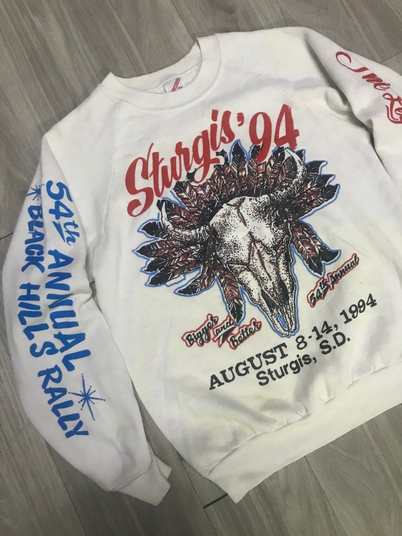 Harley Davidson Vintage 90s Sturgis Bike Week Harley Davidson Sweatshirt Size US M / EU 48-50 / 2 - 5 Thumbnail
