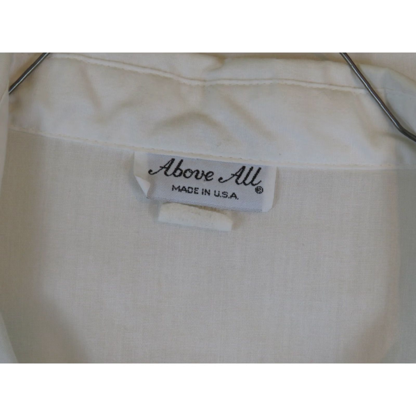 Vintage VINTAGE Above All White shirt XL Womens Blouse 3/4 Sleeve Collared 50s 60s 70s Size XL / US 12-14 / IT 48-50 - 6 Thumbnail