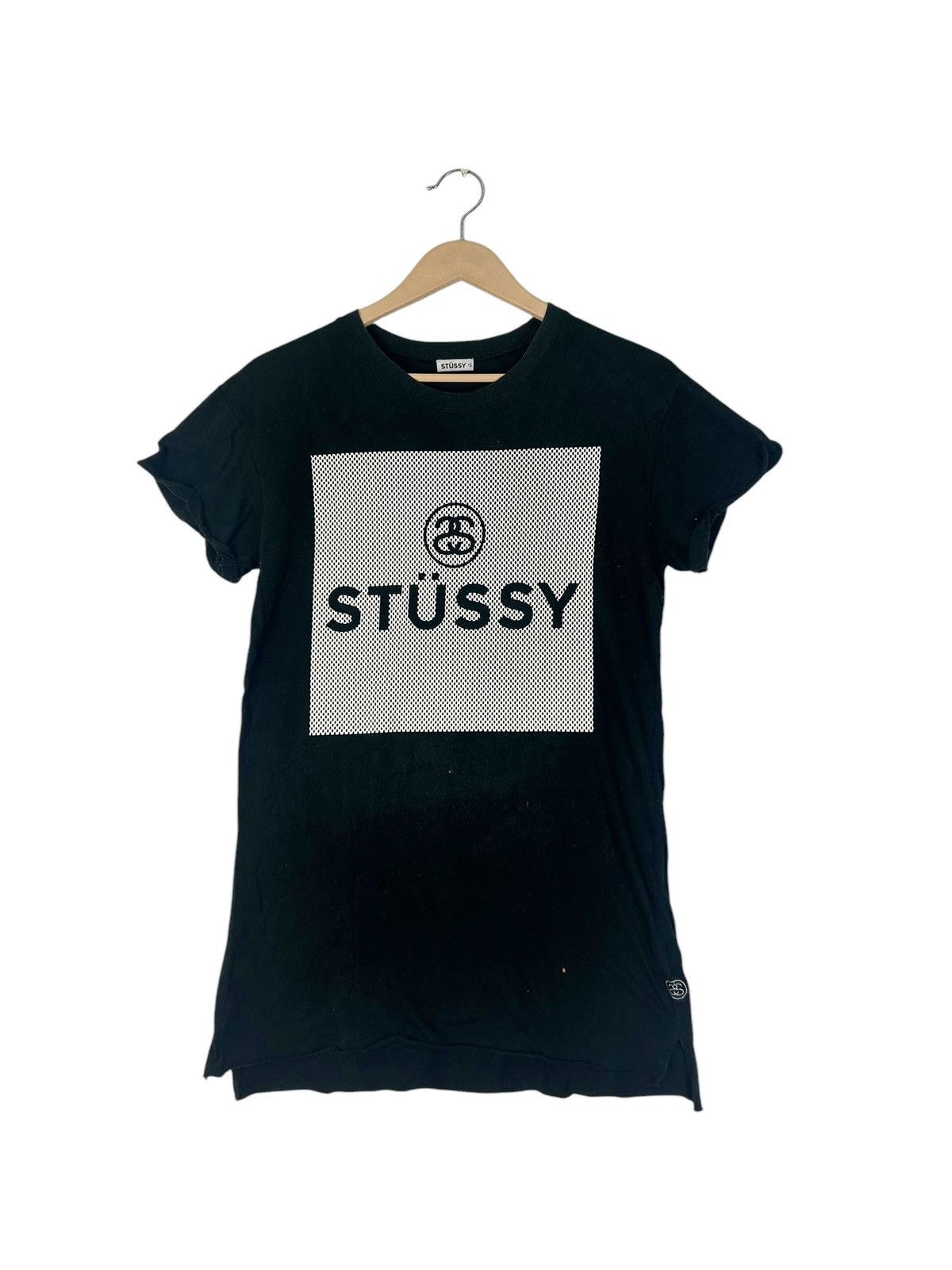 Stussy Y2K Stussy Box Logo Tee For Woman/ Black Stussy Streetwear Size S / US 4 / IT 40 - 1 Thumbnail
