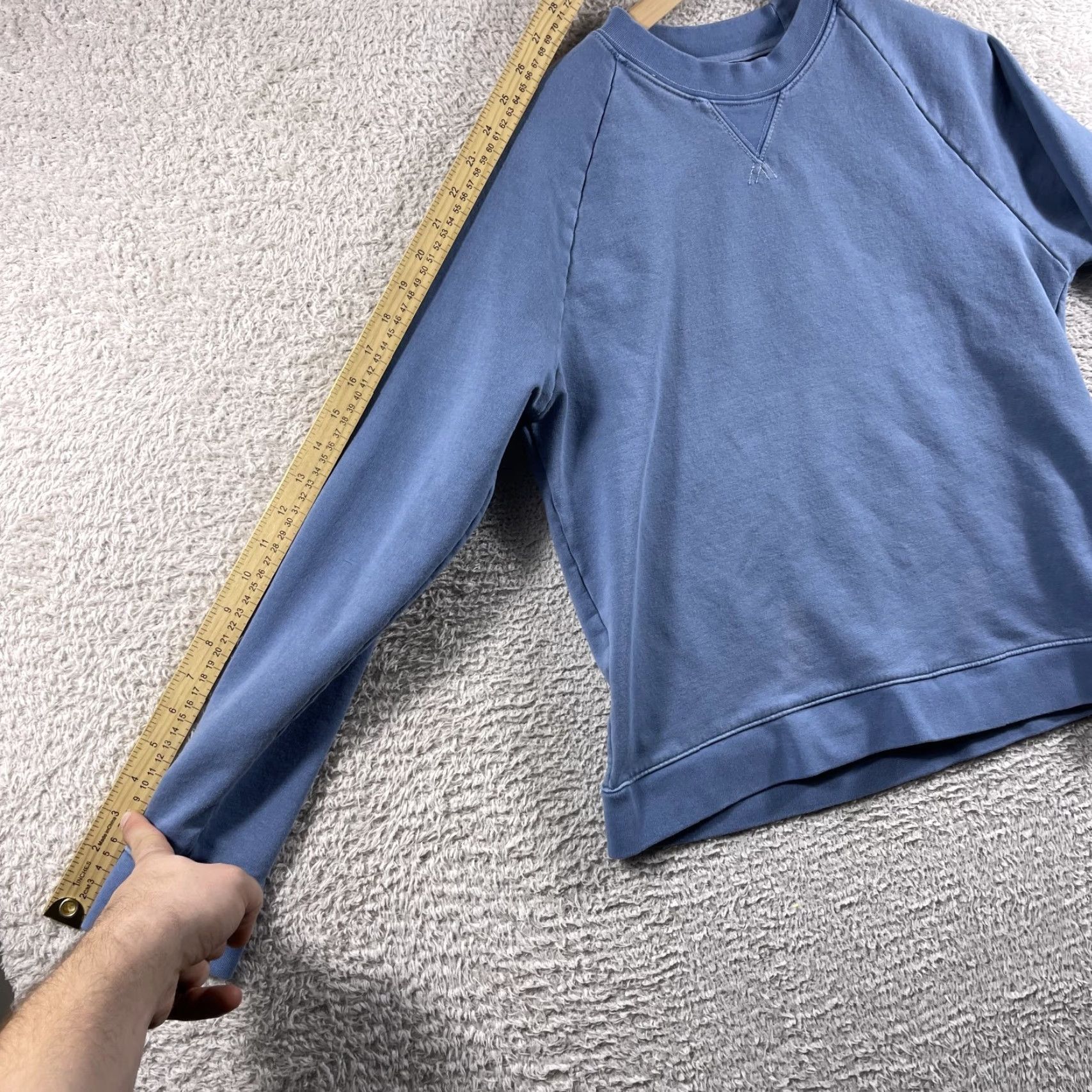 Vintage Brooklinen Sweatshirt Crewneck Women’s Small Blue USA Stretch Heavyweight Loungewear Pullover Size S / US 4 / IT 40 - 6 Thumbnail