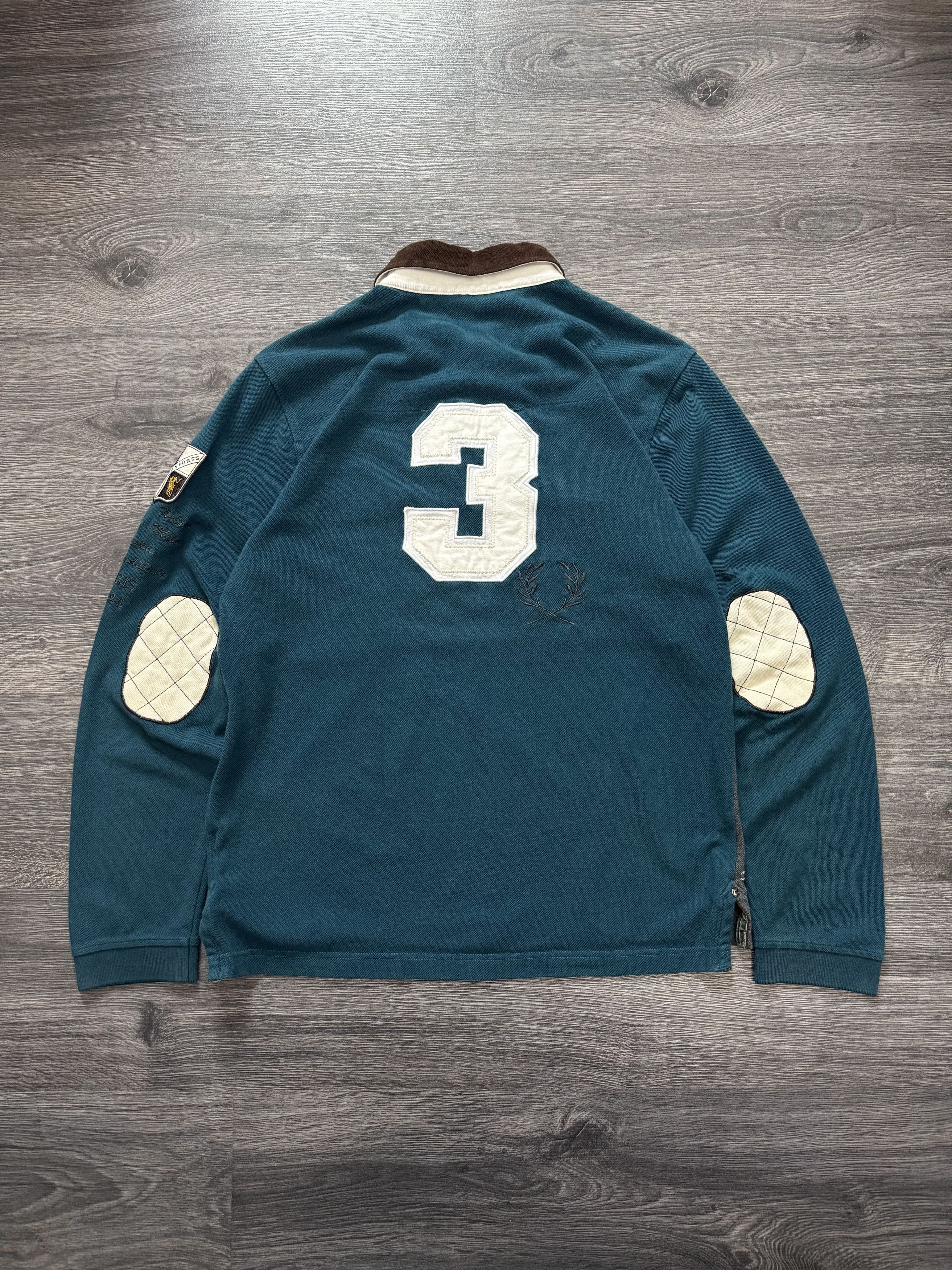 Polo Ralph Lauren Vintage Polo Ralph Lauren Style Rugby Number 3 RRL Size US L / EU 52-54 / 3 - 2 Thumbnail