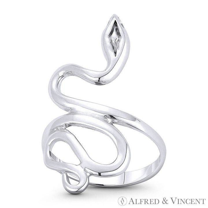 Other Snake Spirit Animal Charm Boho Ring in 925 Sterling Silver Size ONE SIZE - 1 Preview