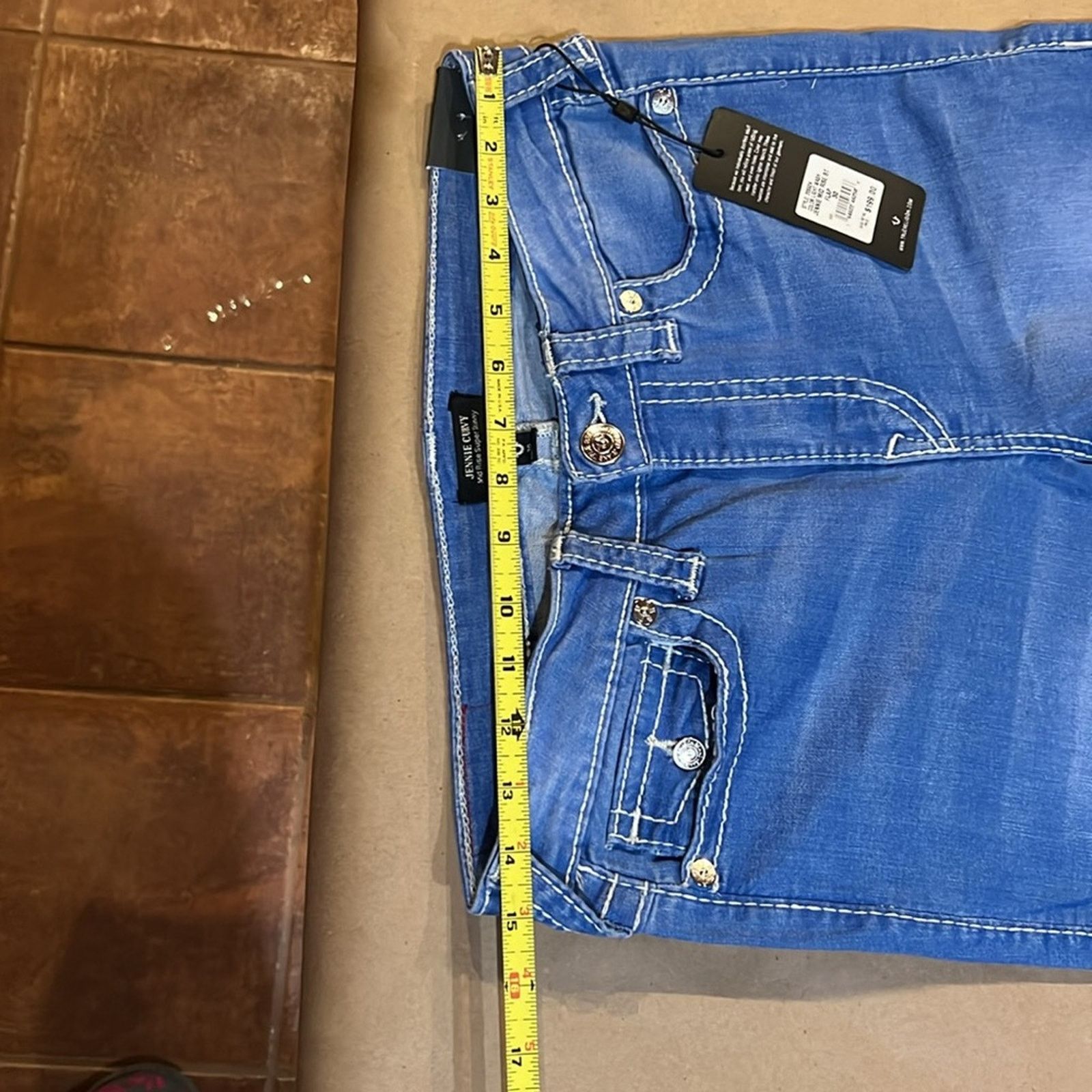 True Religion True Religion Jennie Mid Rise Curvy Skinny Jean Sz 30 NWT Size 30" / US 8 / IT 44 - 11 Thumbnail