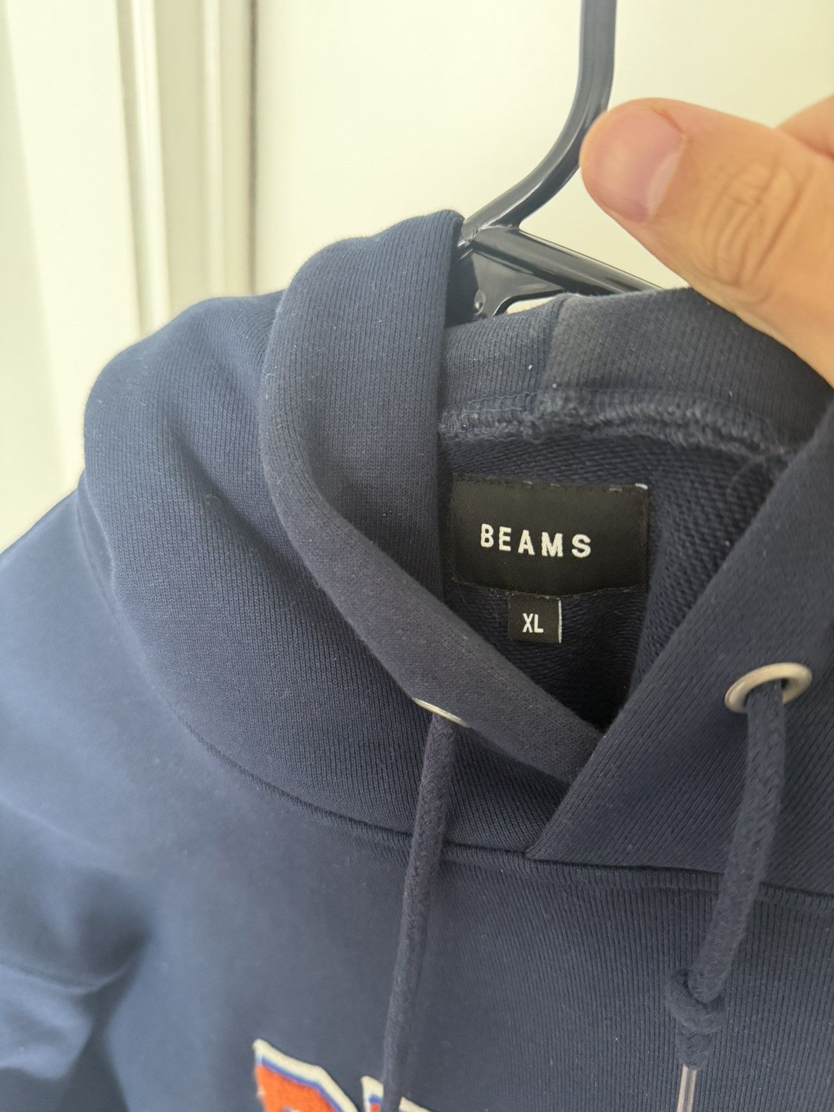 Beams Japan Navy Beams Collegiate Hoodie (Read Description) Size US M / EU 48-50 / 2 - 3 Thumbnail