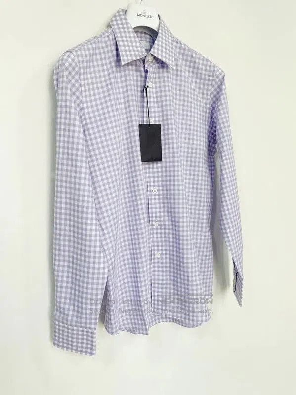 Prada Prada Purple Cotton Long Sleeve Shirt Large. Size US L / EU 52-54 / 3 - 2 Thumbnail