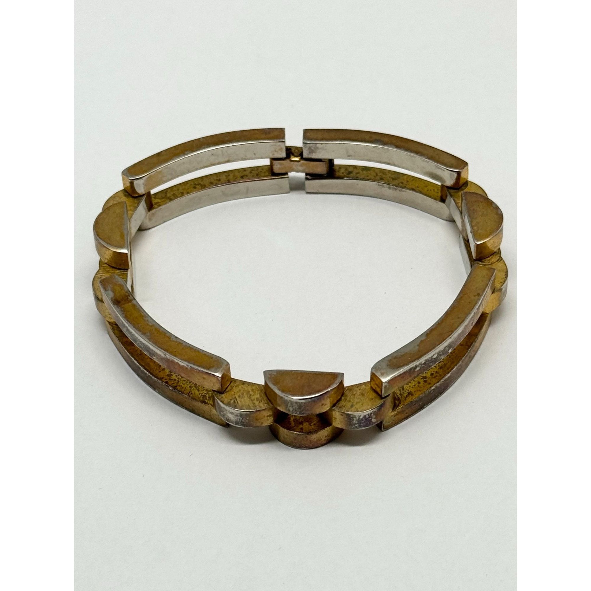 Vintage Vintage geometric gold bracelet Size ONE SIZE - 2 Thumbnail
