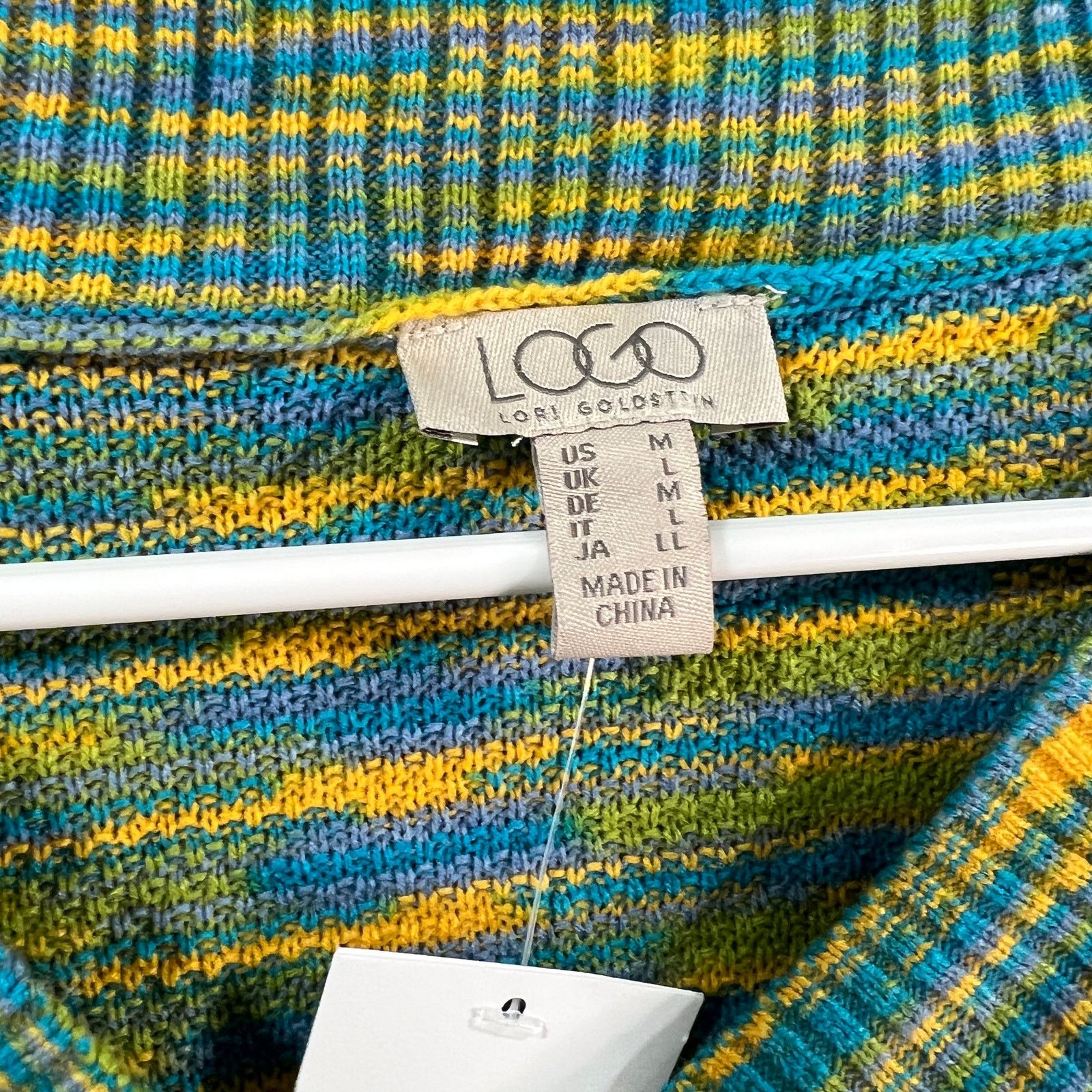 Other LOGO by Lori Goldstein Space Dye Button Front Cardigan Size M / US 6-8 / IT 42-44 - 3 Thumbnail