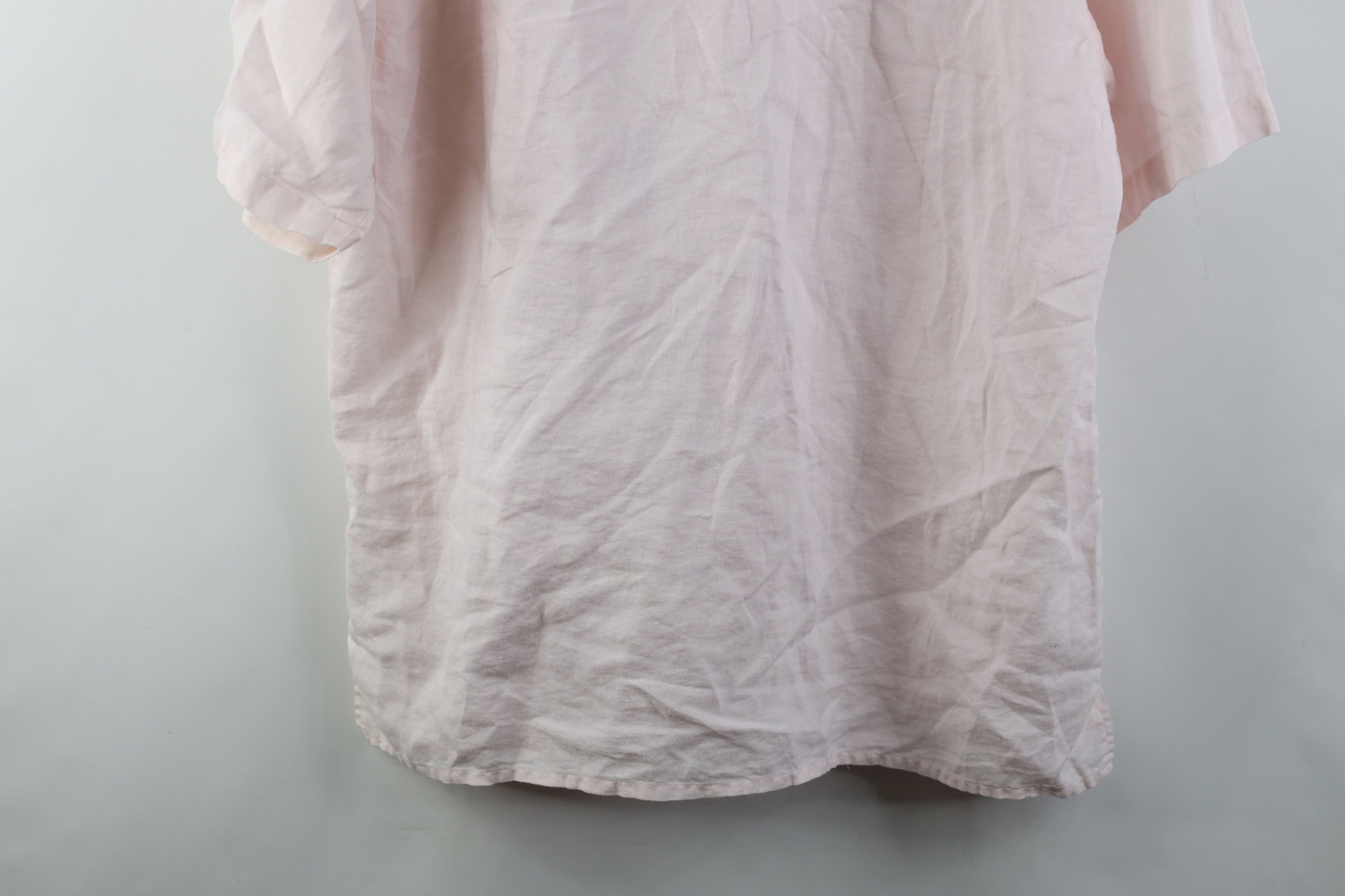 Vintage Vintage Y2K Rockabilly Looped Collar Camp Button Shirt Pink Size US L / EU 52-54 / 3 - 13 Thumbnail